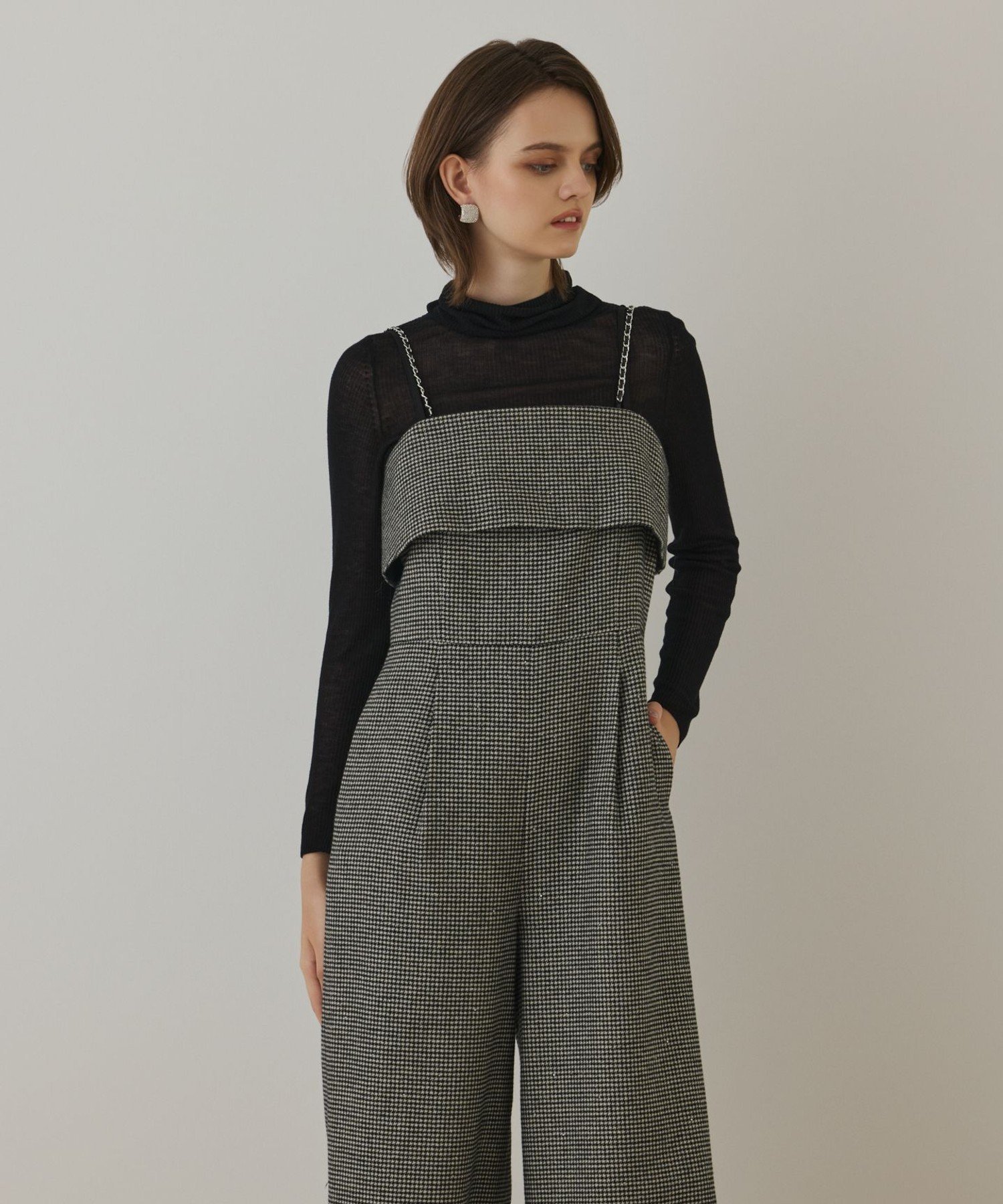 GRACE CONTINENTAL チドリツイードサロペット 2025AW GRACE