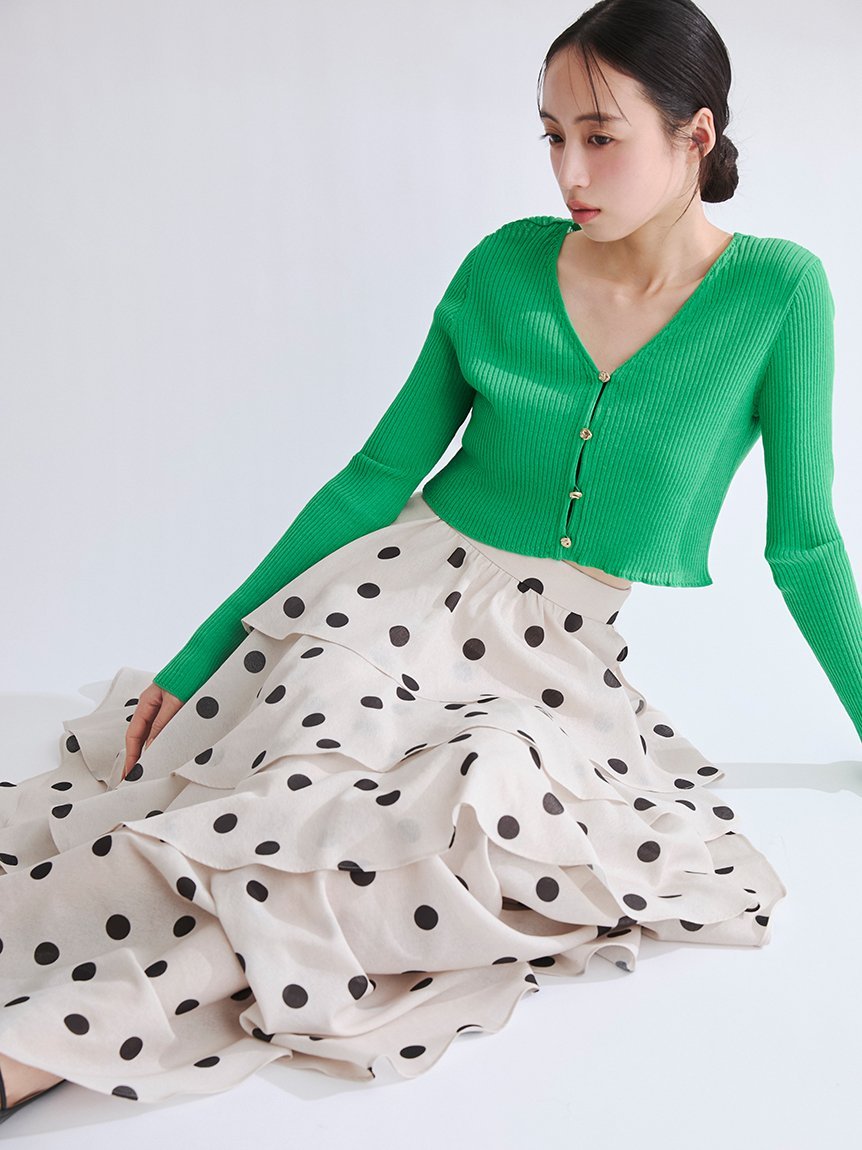 FRAY I.D｜アシメフリルティアードスカート | Rakuten Fashion(楽天