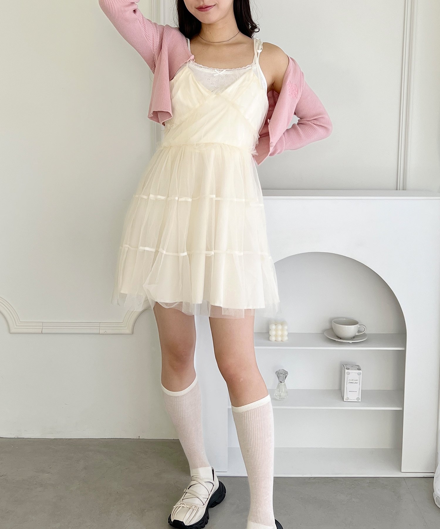 Outfitter lab｜チュールティアードミニキャミワンピース | Rakuten