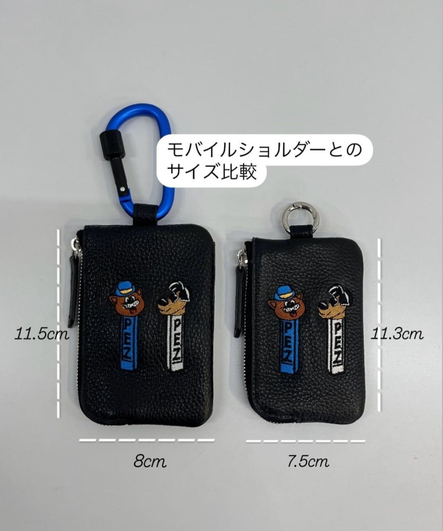 ear PAPILLONNER｜【PEZ(ペッツ) ×ear】《牛革》カラビナ付きパス&キー