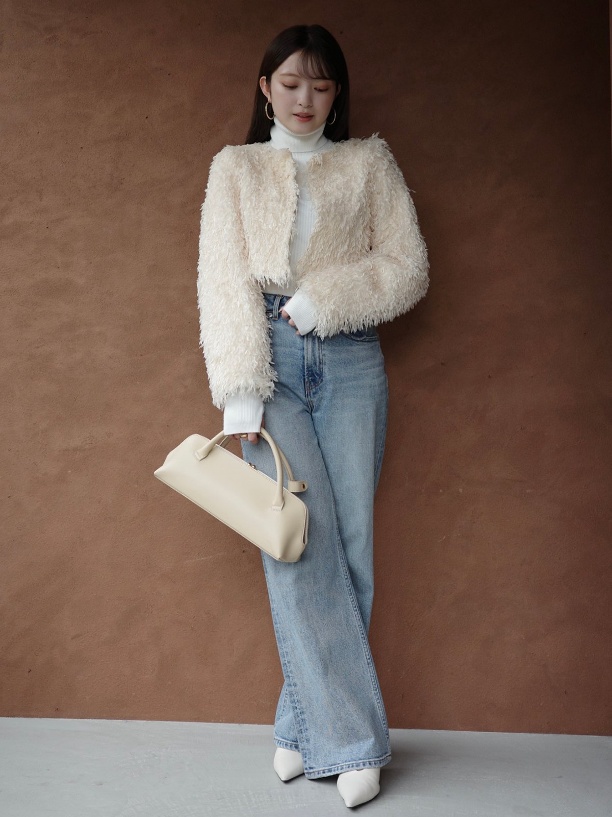 anuans｜ファンシーフェザーコンパクトジャケット | Rakuten Fashion