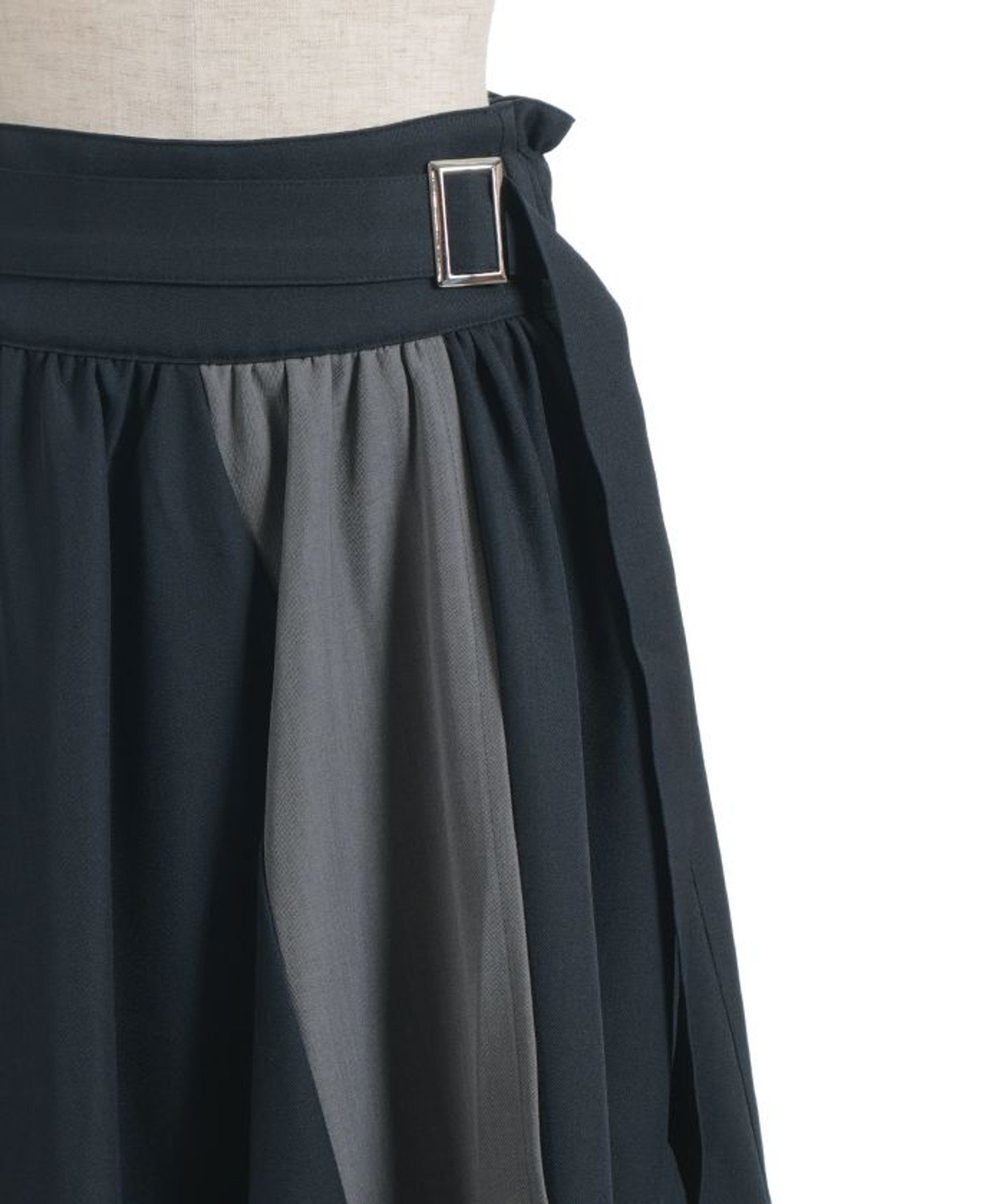 axes femme｜飾りベルト付配色ラップスカート | Rakuten Fashion(楽天
