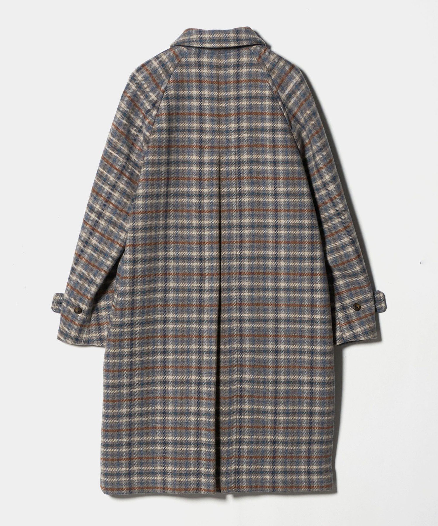 YORKLAND リバーシブル チェック フーデットコート ラグランスリーブ 中古・古着通販】YORKLAND (ヨークランド) チェックリバーシブルコート