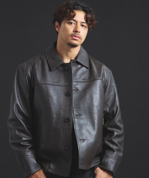 JACKROSE｜【SKOOKUM×JACKROSE】 LAMB LEATHER CAR COAT 2025(MENS