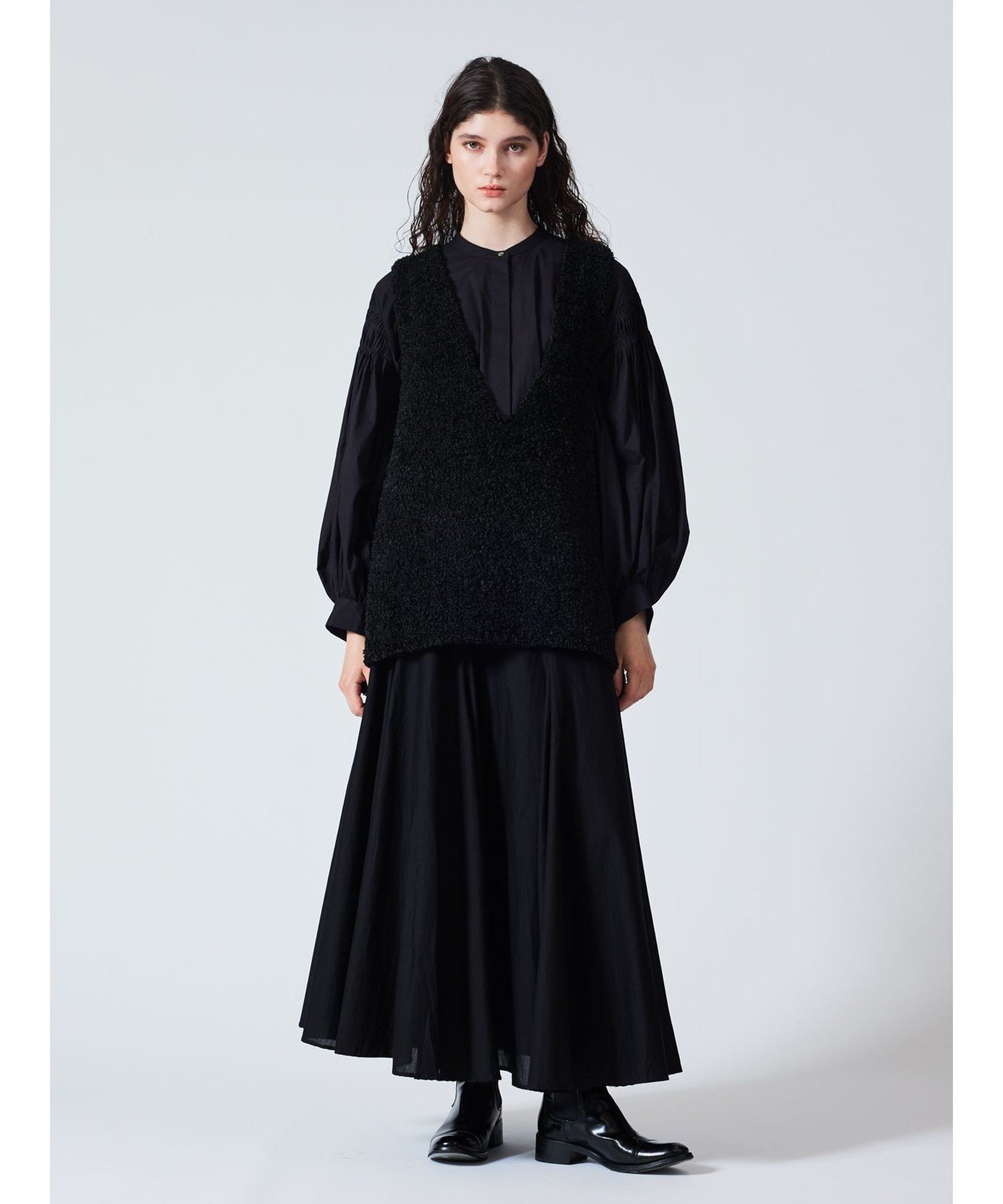 MARcourt｜mizuiro ind ピンタックパフスリーブシャツ | Rakuten