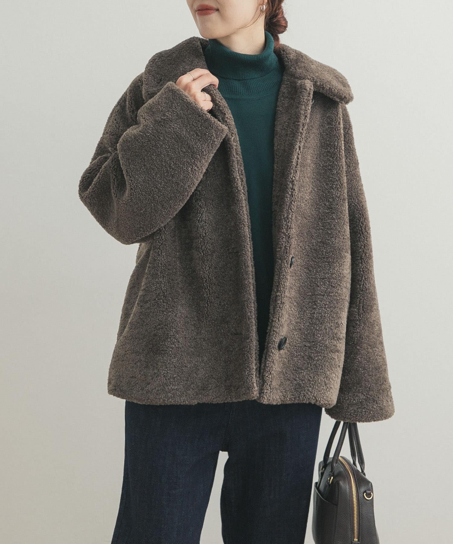 URBAN RESEARCH DOORS｜コクーンシルエットボアコート | Rakuten