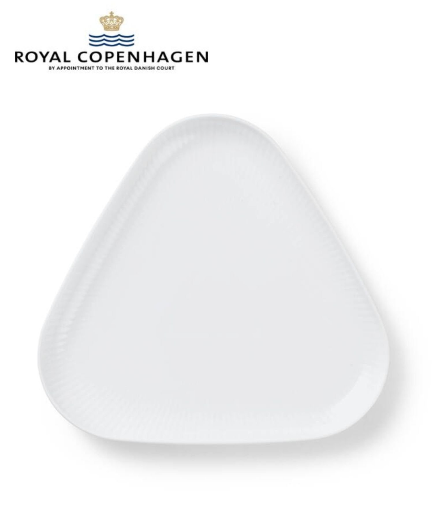 ROYAL COPENHAGEN｜[公式] ホワイトフルーテッド ディープ プレート