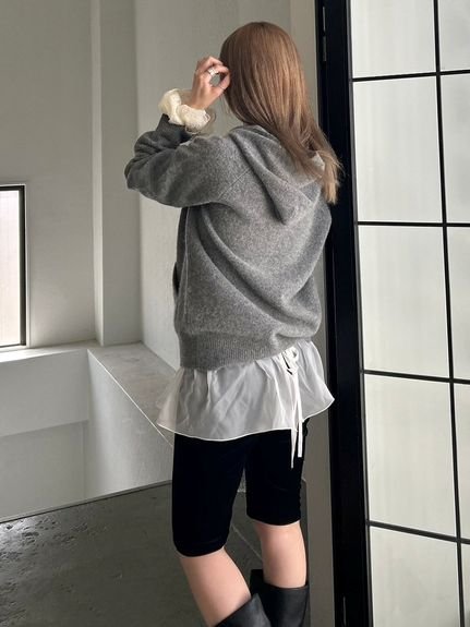 SNIDEL｜LACOSTE/ニットフーディー | Rakuten Fashion(楽天