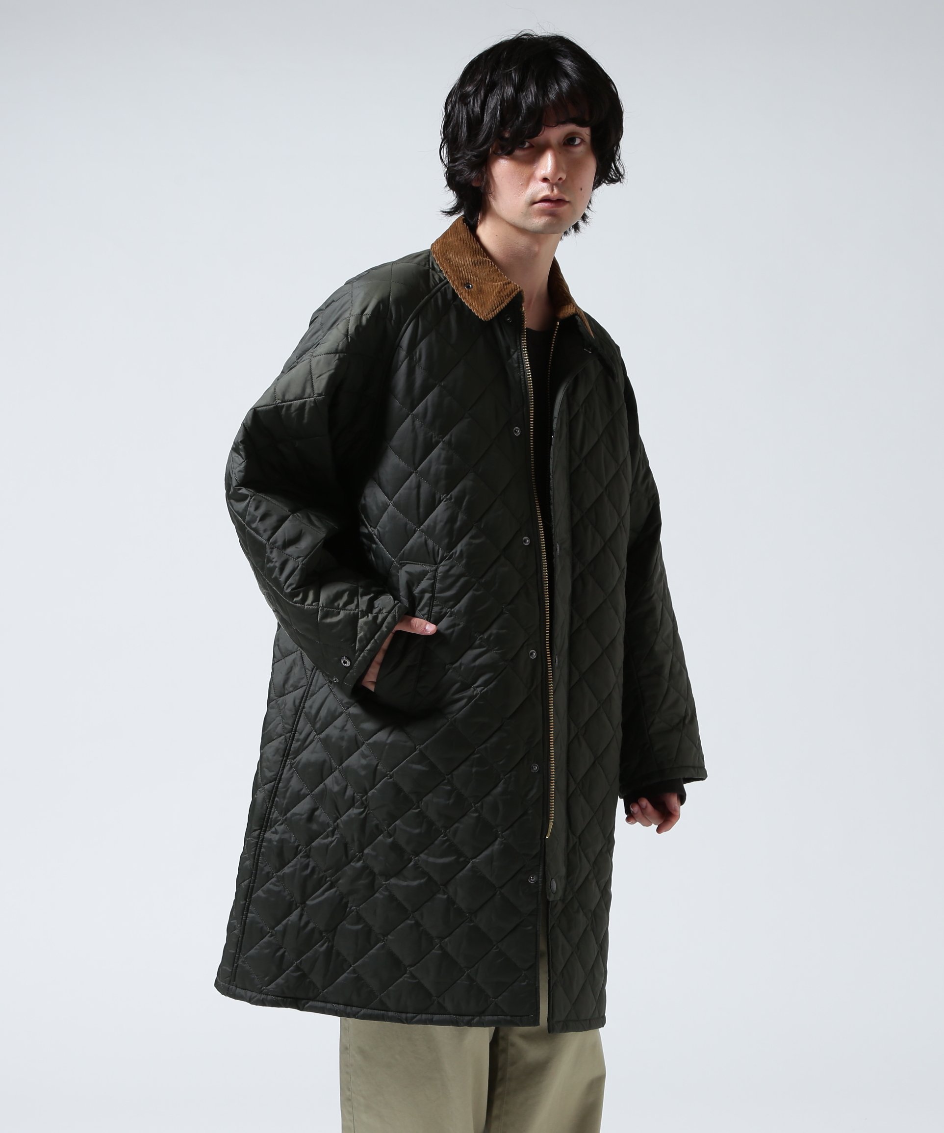 BEAVER｜Barbour/バブアー EXMOOR QUILTING MID-LENGTH COAT エクス