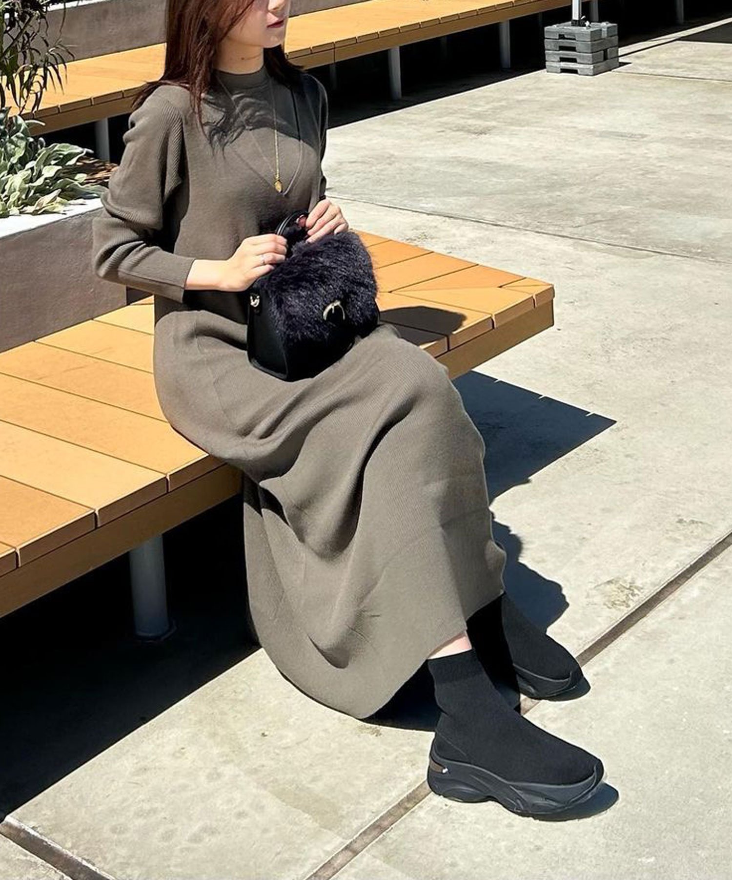 diana｜【撥水加工】軽量ニットソックススニーカー | Rakuten Fashion