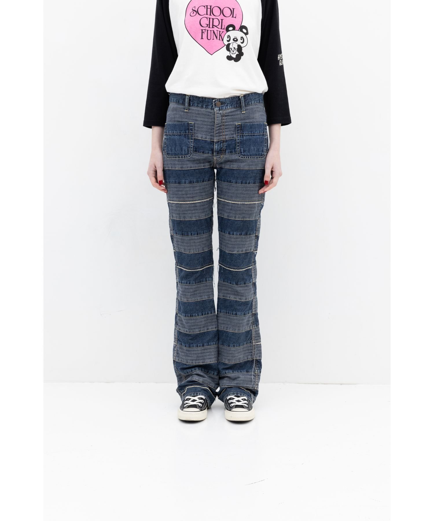 HYSTERIC GLAMOUR｜スクラッチフレアデニムパンツ | Rakuten Fashion