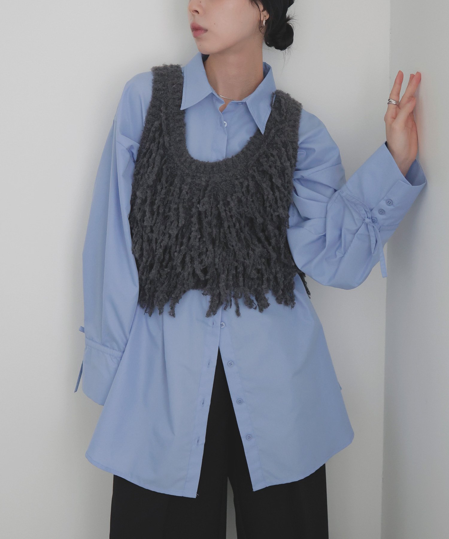 LIAN｜フリンジニットベスト | Rakuten Fashion(楽天ファッション／旧