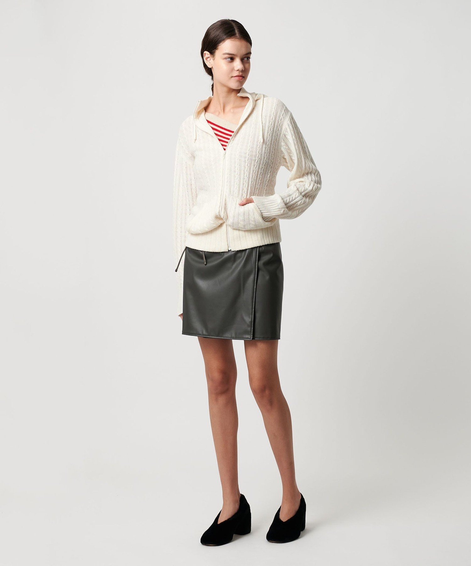 ATTISESSIONケーブル ジップ フーディー トップス BEAUTY&YOUTH UNITED ARROWS｜<ATTISESSION>ケーブル ジップ