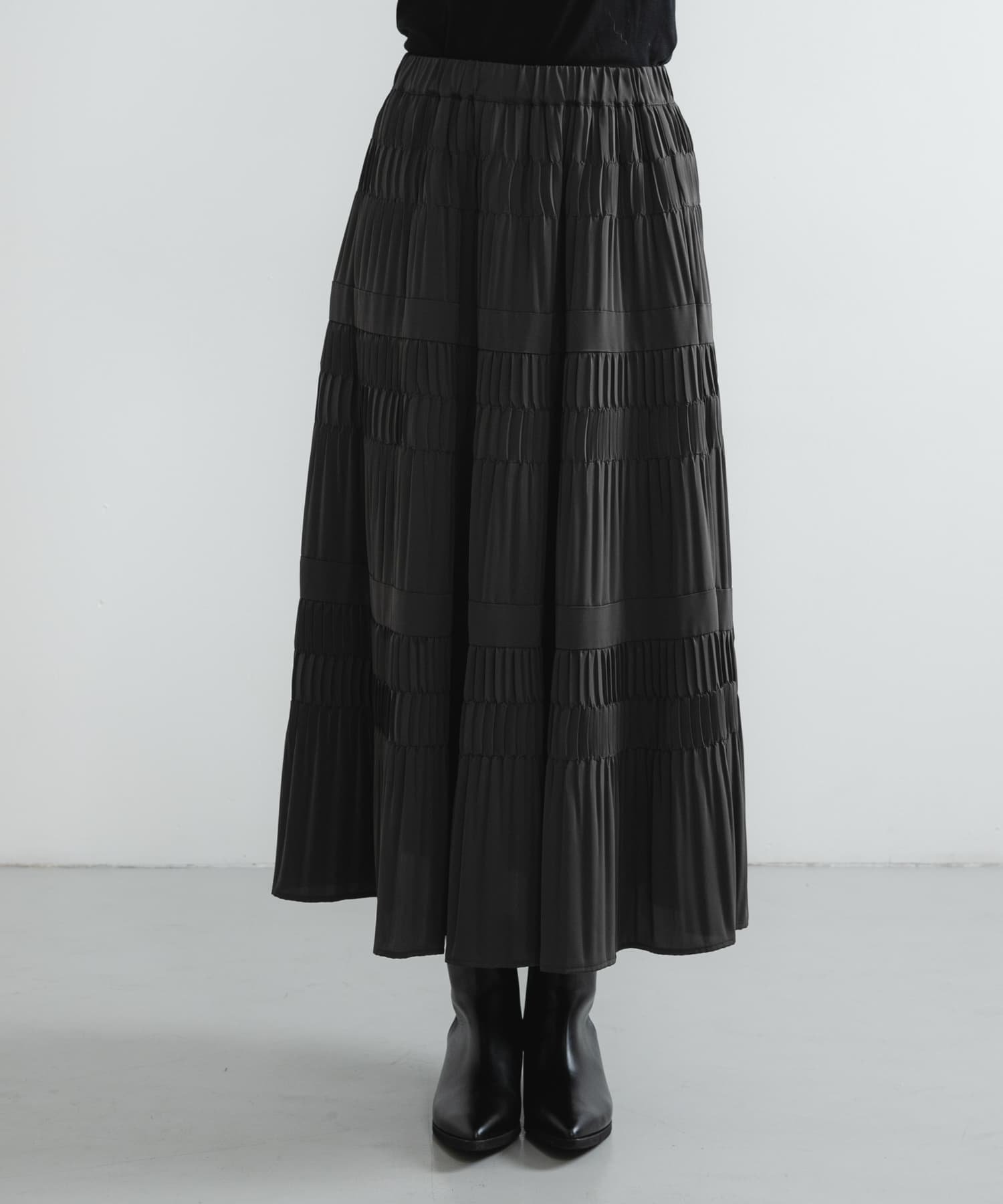 URBAN RESEARCH｜プリーツティアードスカート | Rakuten Fashion(楽天
