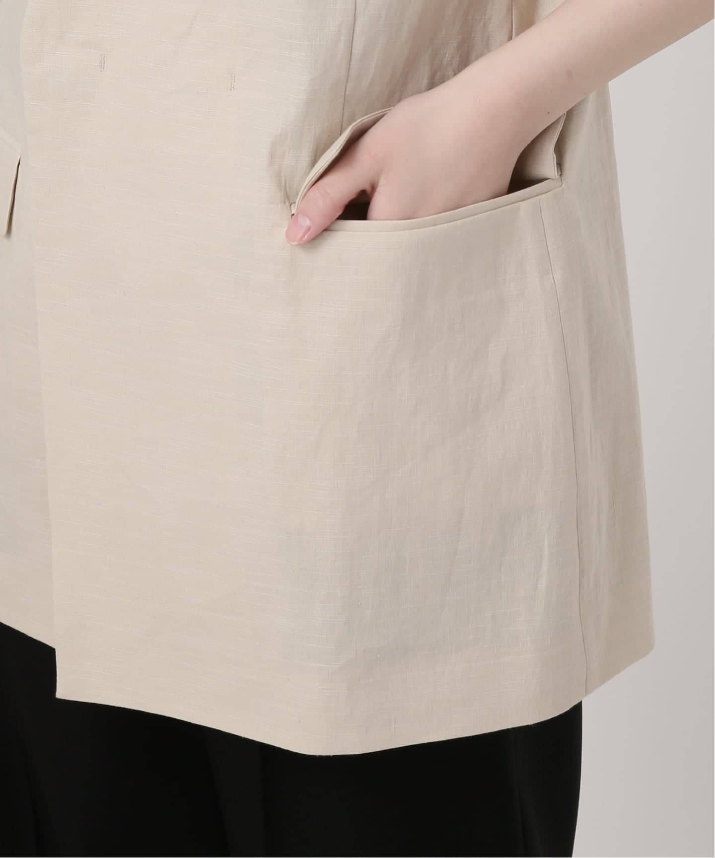 VERMEIL par iena｜《予約》Clean Linen ベスト | Rakuten Fashion