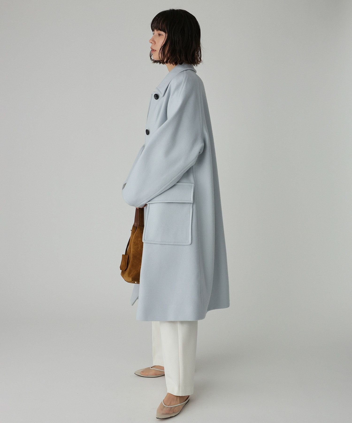 BABYLONE｜ダブルメルトンステンカラーコート | Rakuten Fashion(楽天