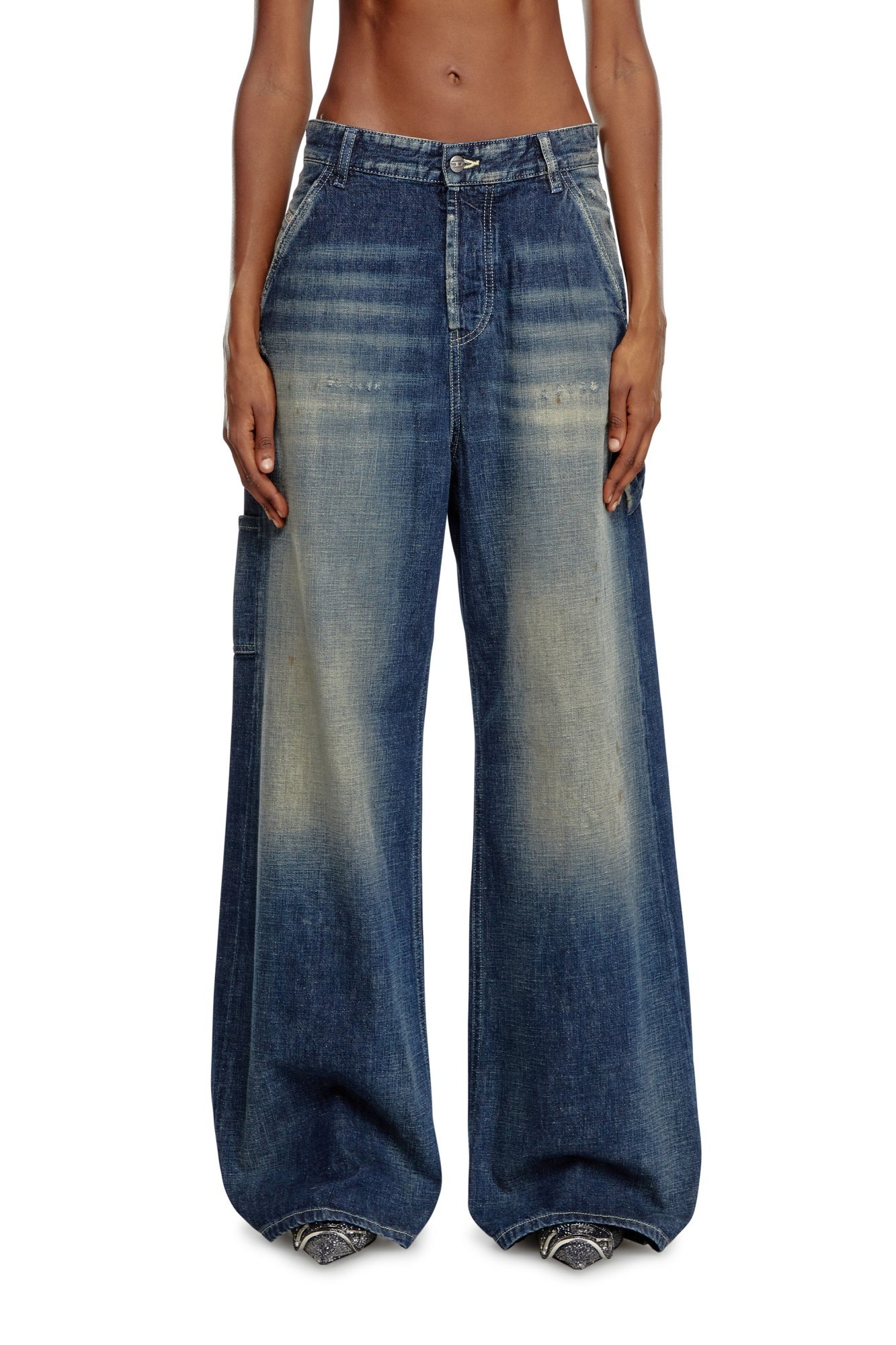 DIESEL｜レディース デニム ルーズ D-SIRE-WORK L.30 | Rakuten