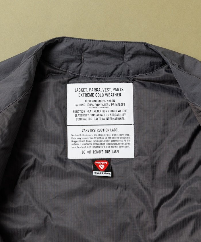 FREAK'S STORE｜HIGH LOFT JACKET PRIMALOFT LINER VEST 25AW