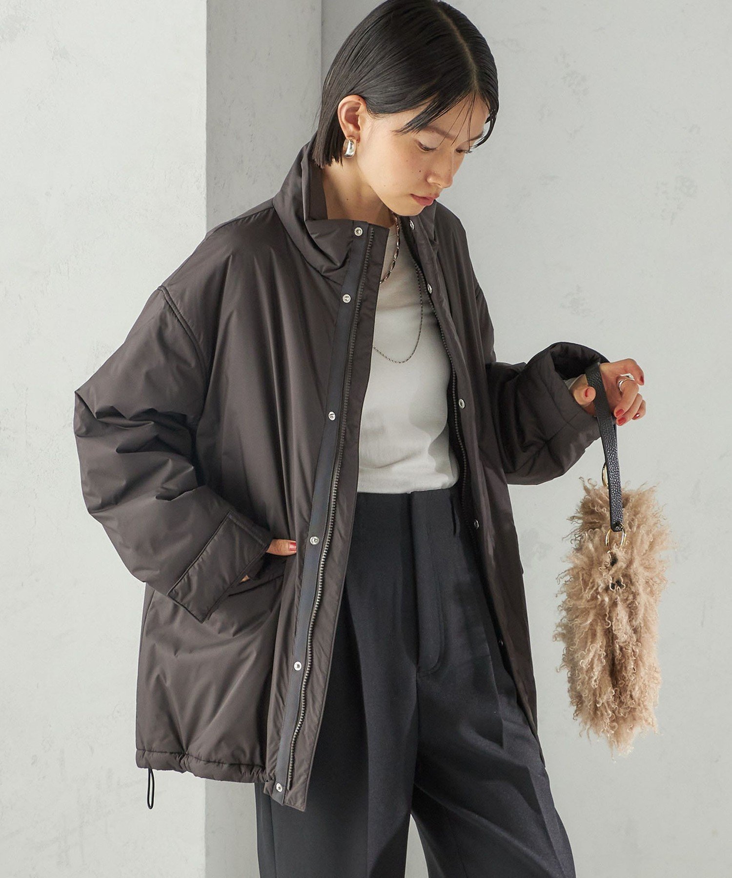 SHIPS for women IMBOTEX 中綿 ミディ ジャケット セール】〈手洗い可能〉IMBOTEX 中綿 ミディ ジャケット（その他