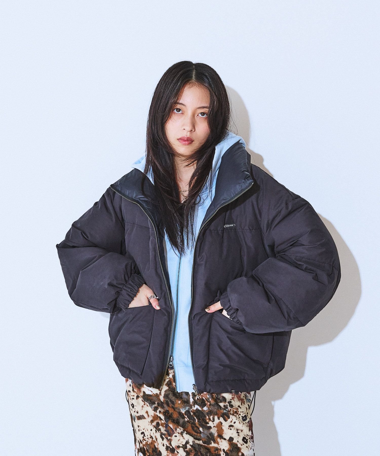 JEANASIS｜リバーシブルボリュームスタンドパファーコート | Rakuten