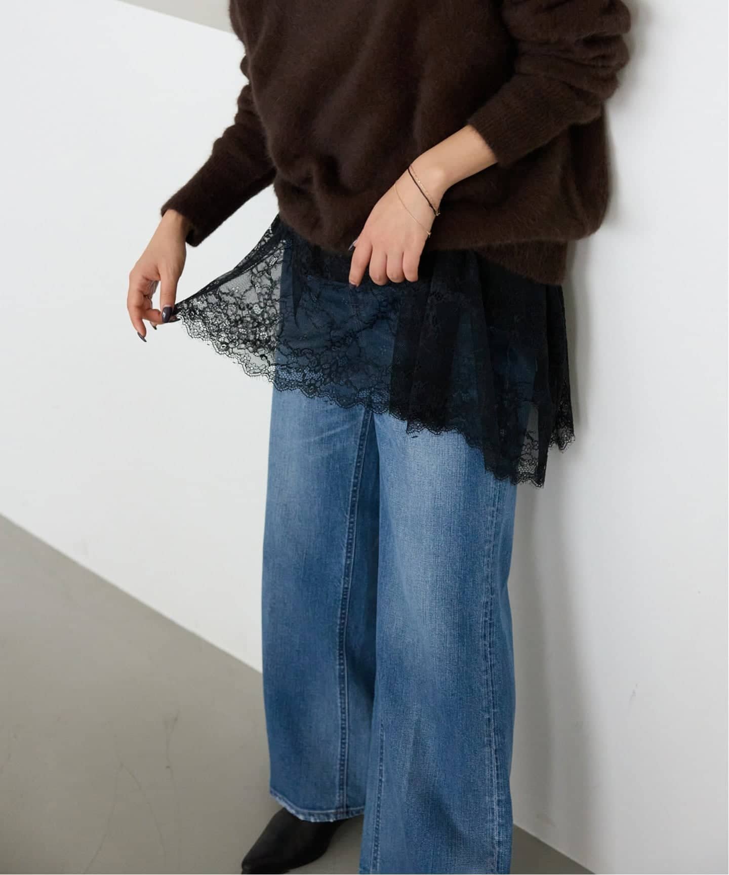 SLOBE IENA｜《WEB限定/追加6予約》レースコンビカットソー | Rakuten