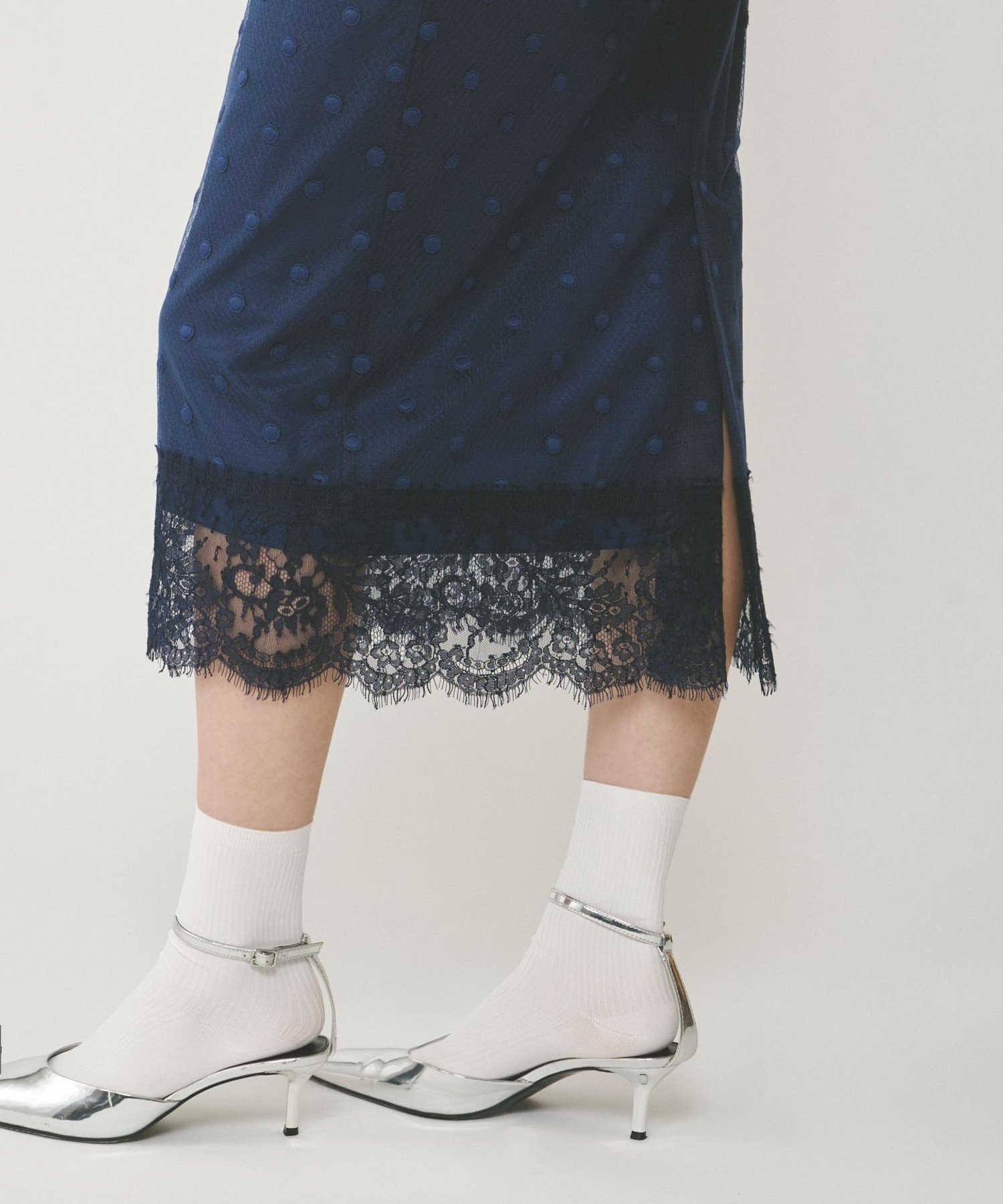 GRACE CONTINENTAL｜ドットチュールタイトスカート | Rakuten Fashion