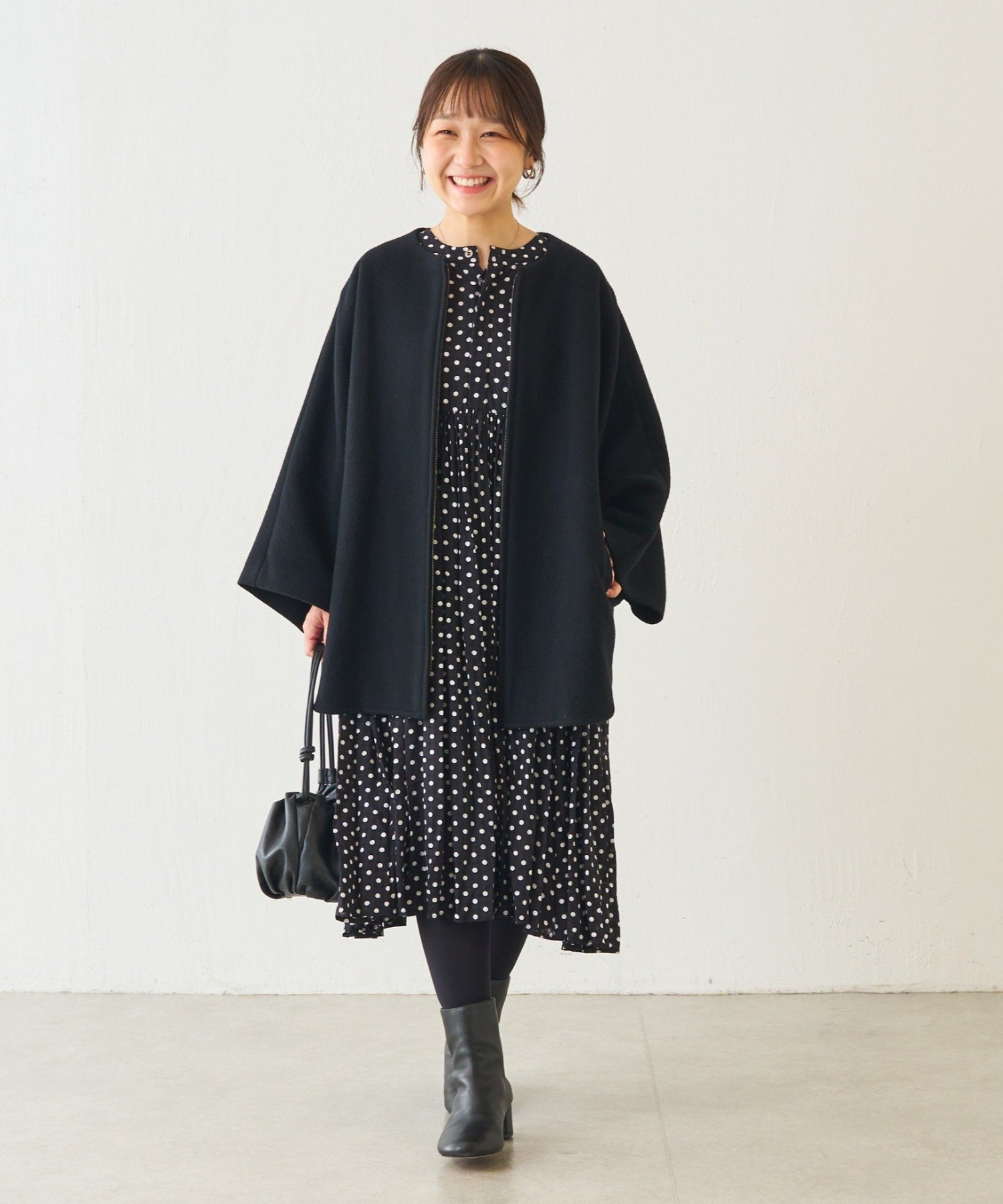 BEARDSLEY｜ドットギャザーチュニック | Rakuten Fashion(楽天
