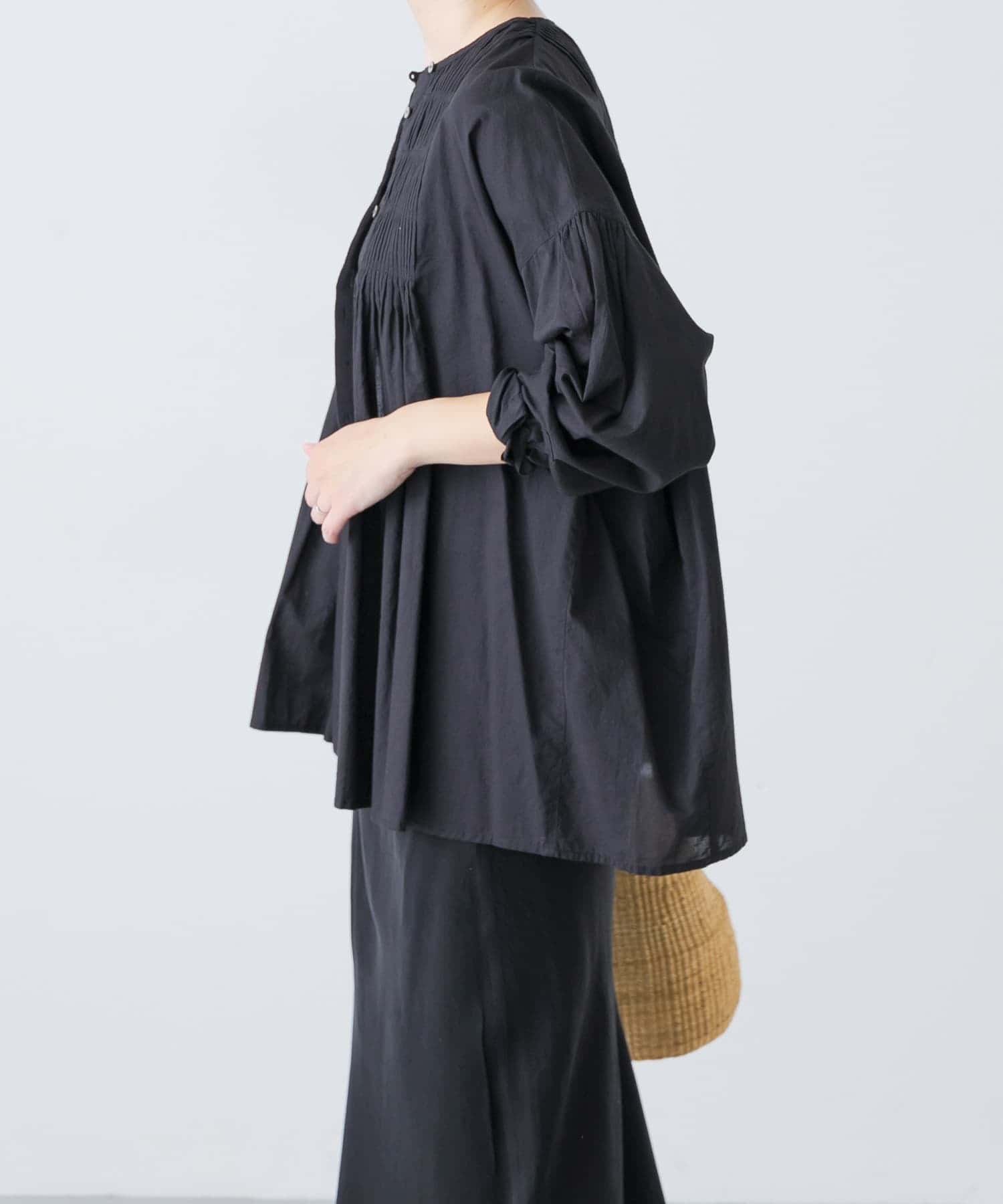 かぐれ｜コットンピンタックブラウス | Rakuten Fashion(楽天