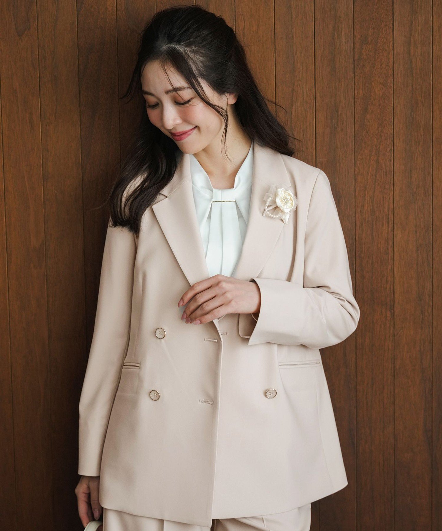 ANY SIS｜セレモニーダブルクロス テーラードジャケット | Rakuten
