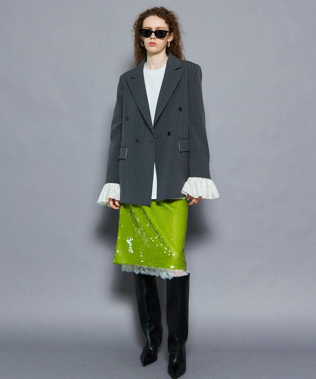 MAISON SPECIAL｜Ruffle Sleeves Jacket | Rakuten Fashion(楽天