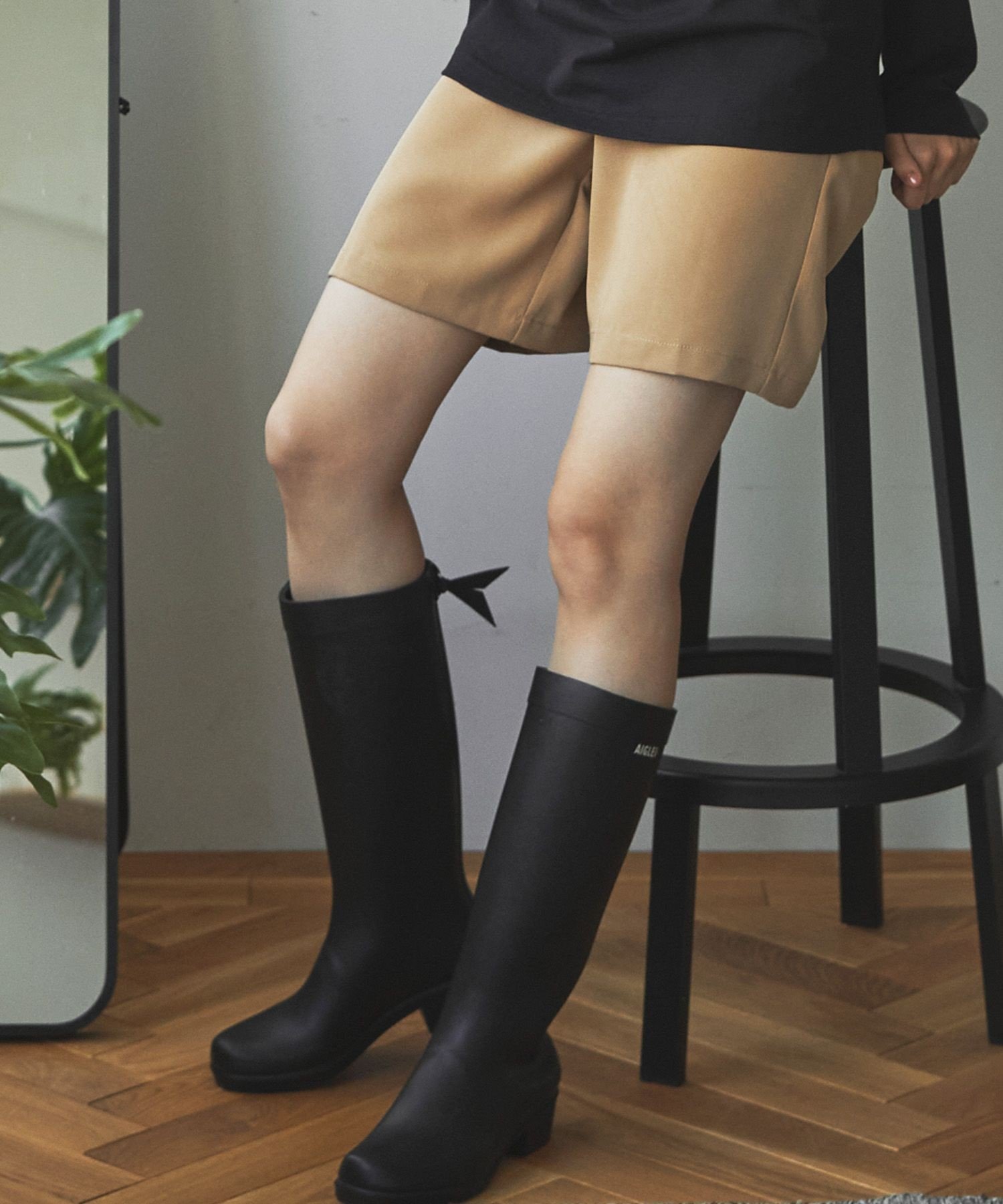 AIGLE｜ミリカ ヒールラバーロングブーツ | Rakuten Fashion(楽天