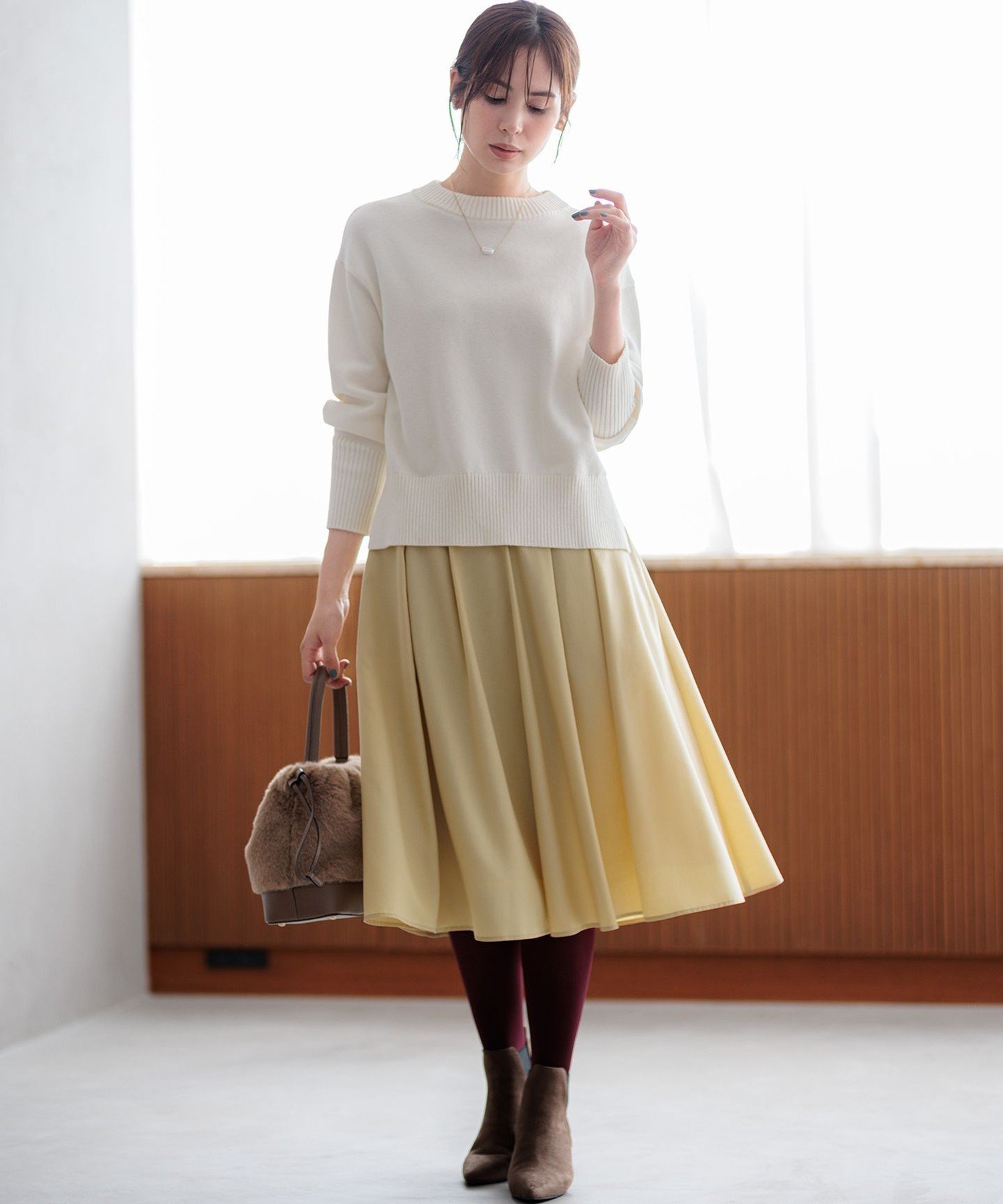 組曲｜コットンカシミヤ混 クルーネックニット | Rakuten Fashion(楽天