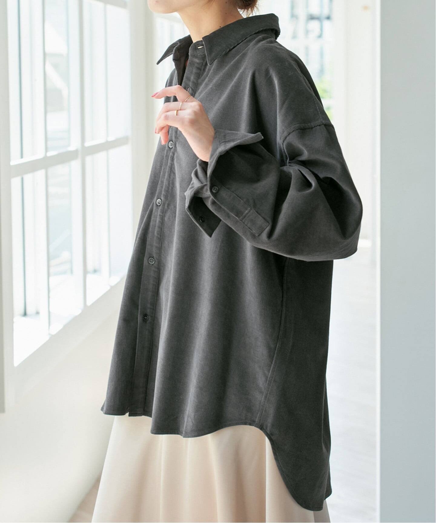 Spick & Span｜《追加》コットンコーデュロイルーズシャツ | Rakuten