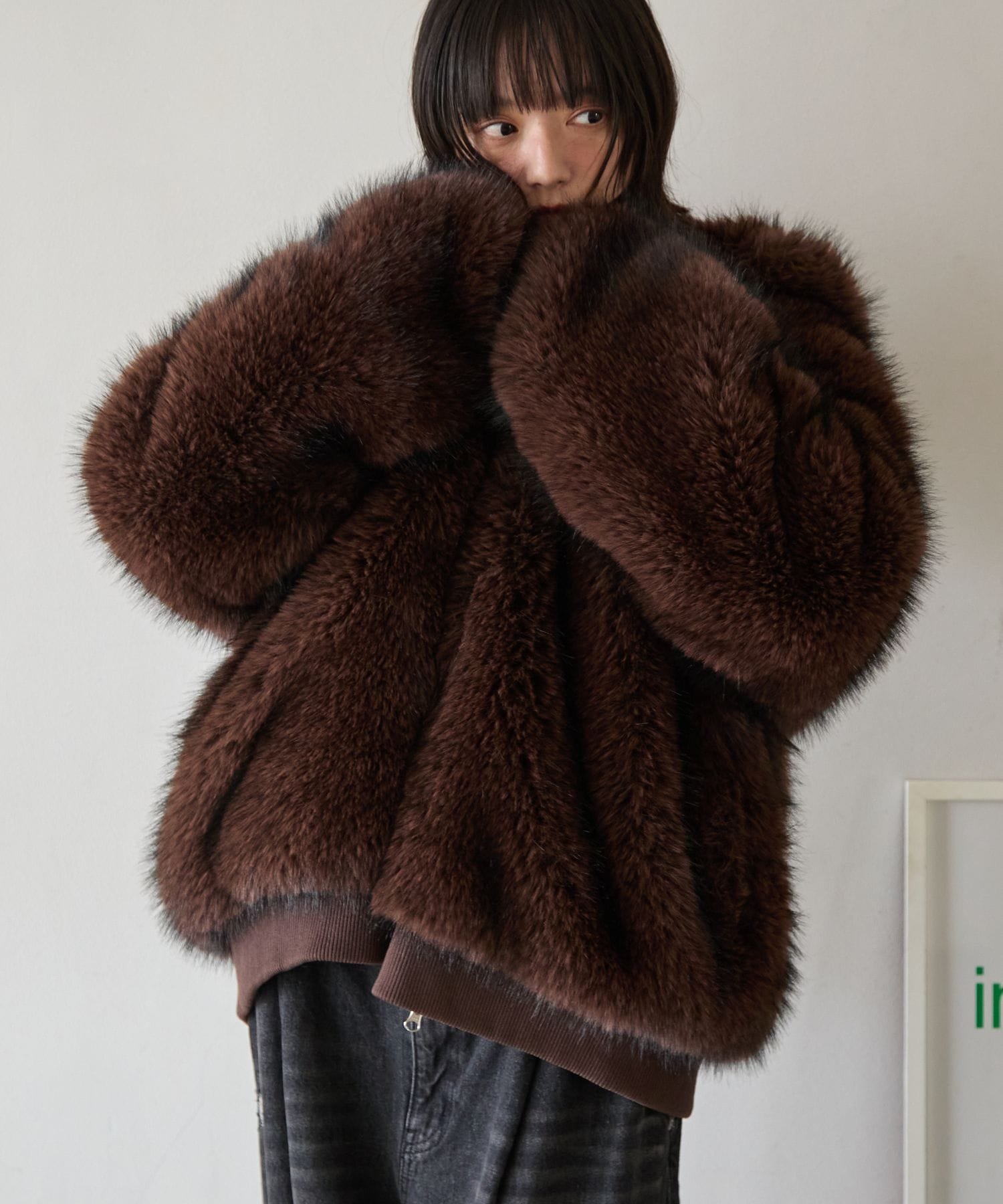 PAGEBOY｜PBLIMファーフードブルゾン | Rakuten Fashion(楽天