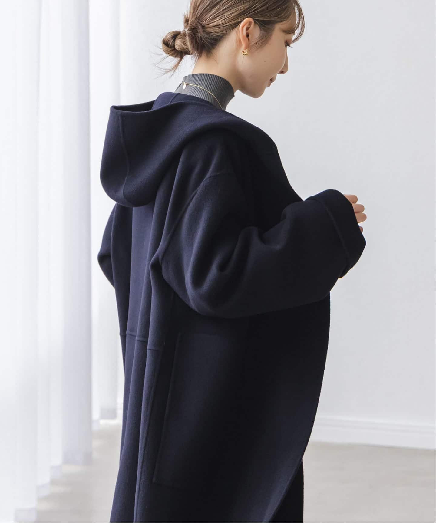 NOBLE｜《追加》Super160sリバーフーディーコート | Rakuten Fashion