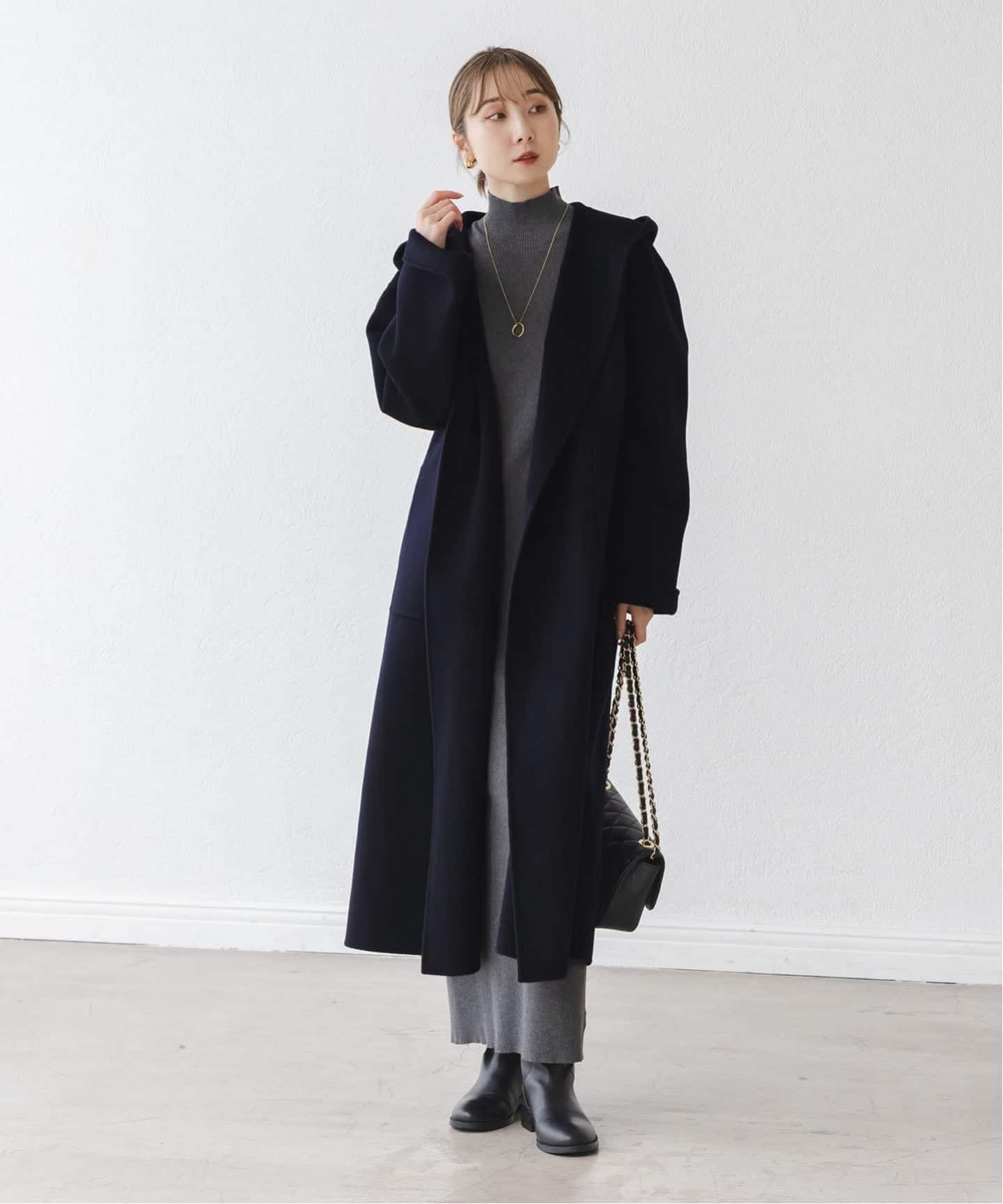 NOBLE｜《追加》Super160sリバーフーディーコート | Rakuten Fashion
