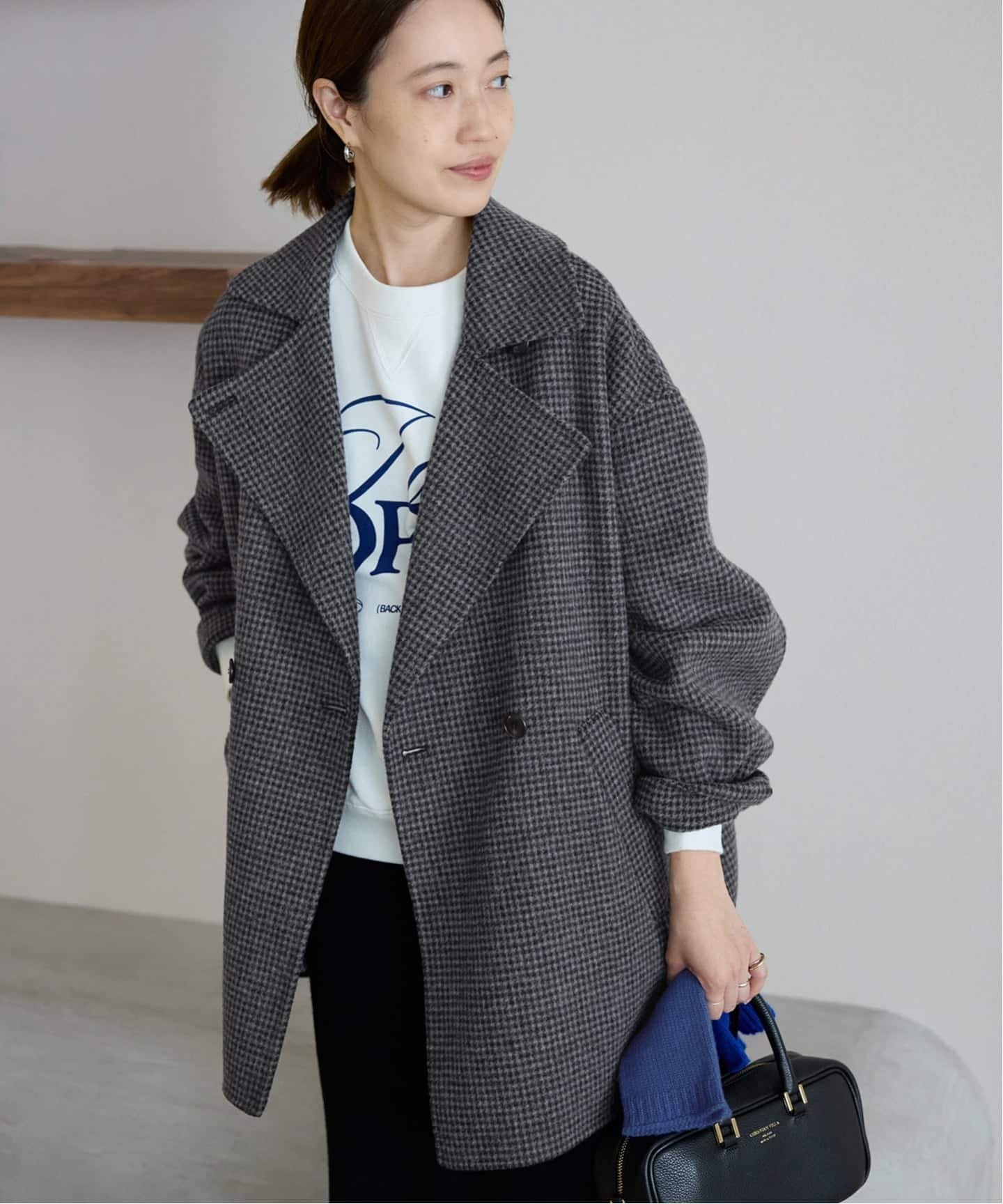 SLOBE IENA｜souple wool ダブルフェイスミドルコート | Rakuten