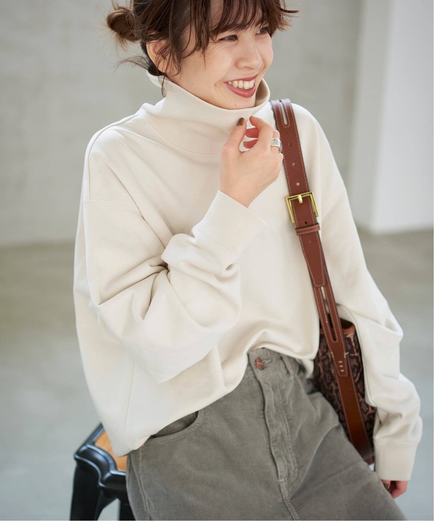 Spick & Span｜《WEB限定 / 追加》裏毛ハイネックプルオーバー