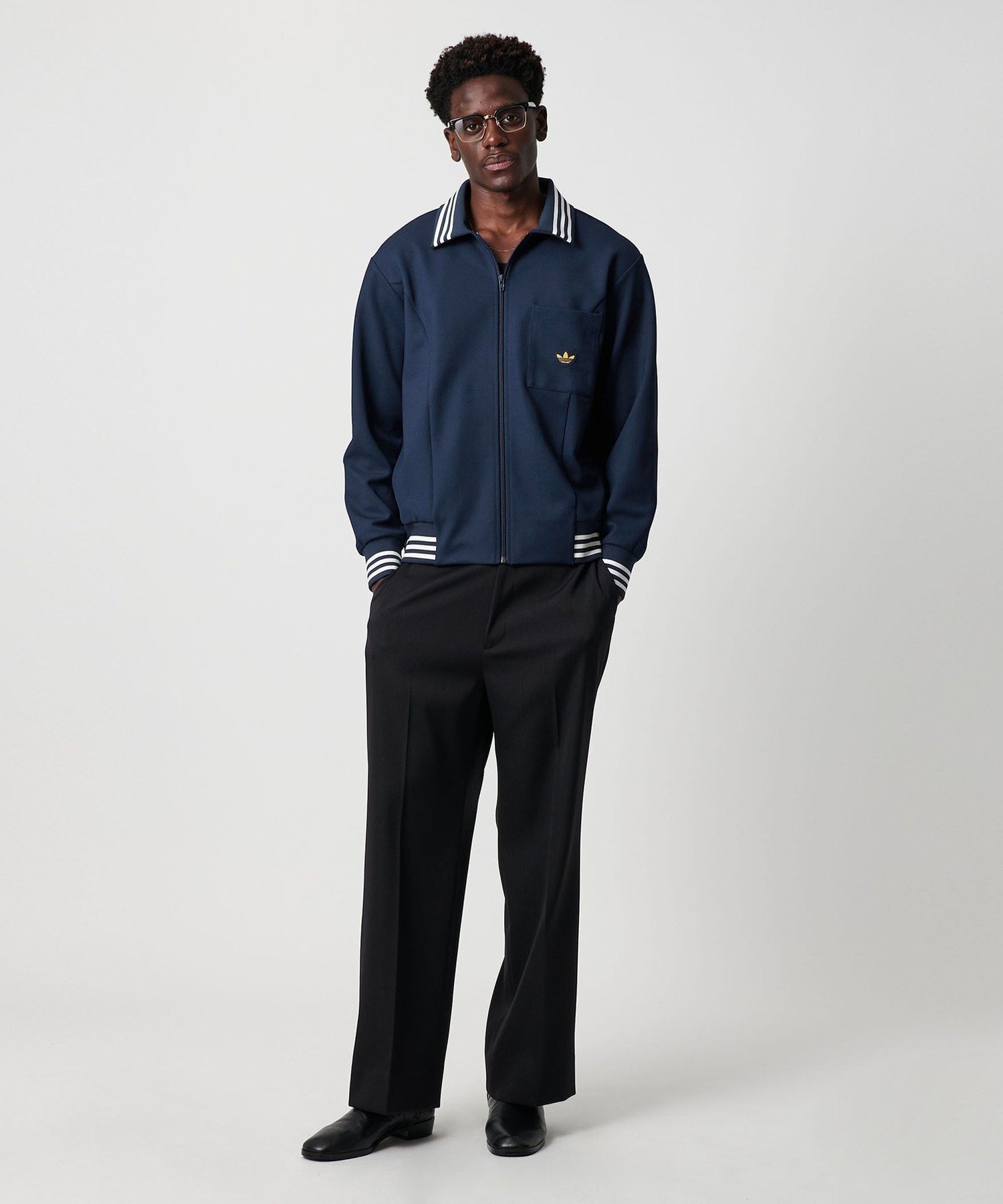 別注 ユナイテッドアローズ　アディダス　レトロ ブルゾン紺　S M adidas セール】 【別注】＜adidas Originals＞レトロ ブルゾン （ブルゾン
