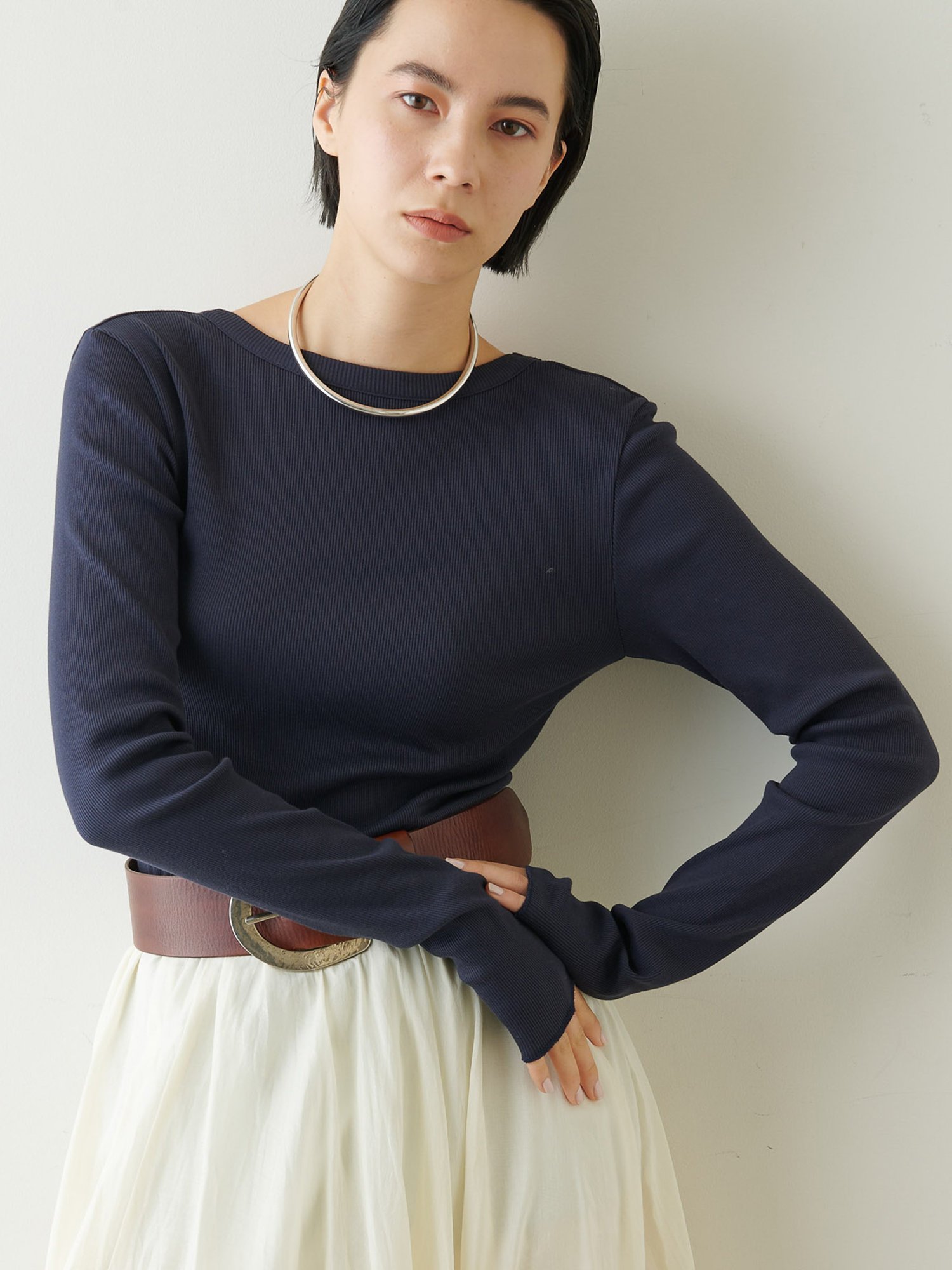 Whim Gazette｜Vバックシャンテレコカットソー | Rakuten Fashion(楽天