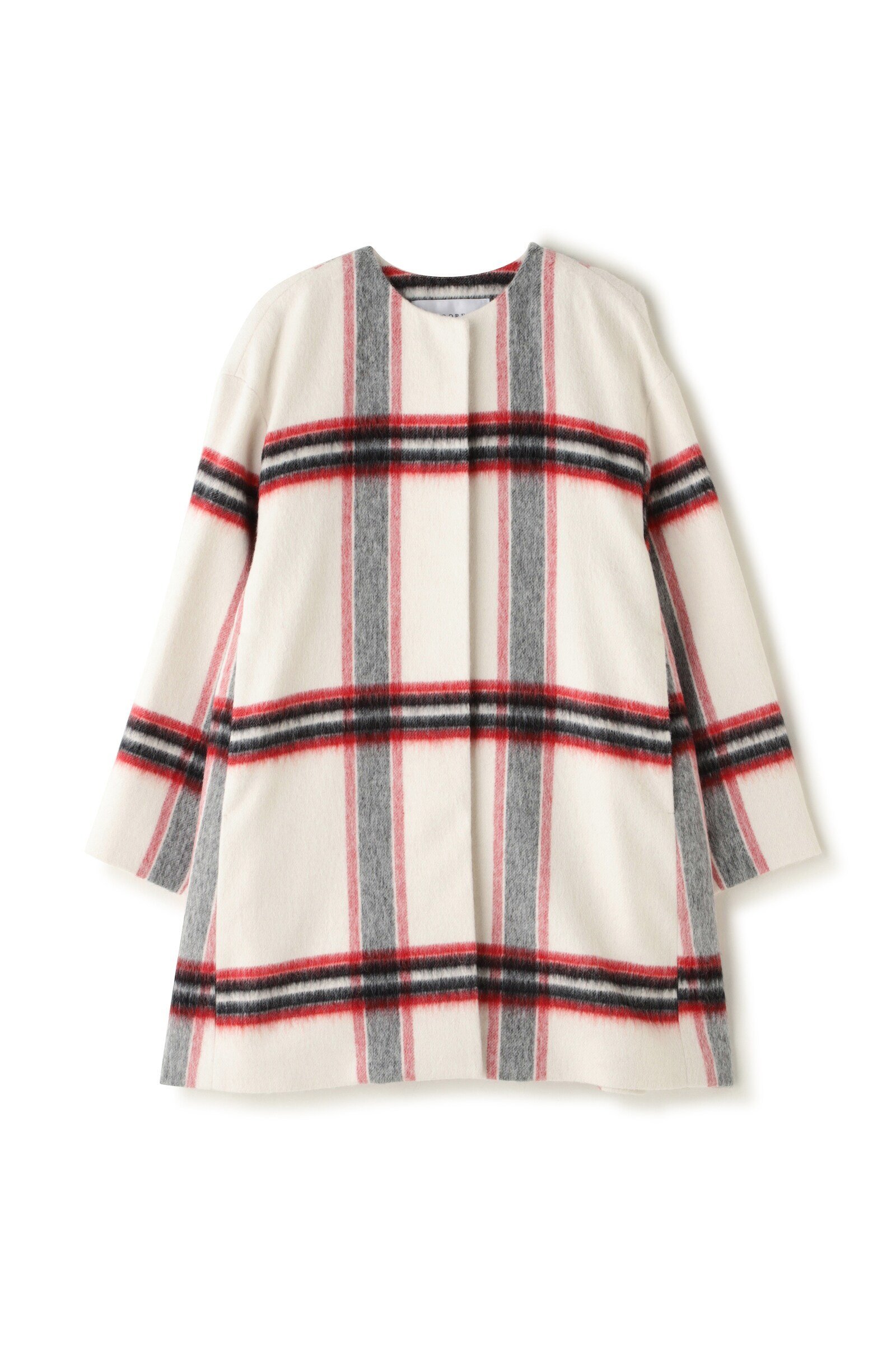 ADORE｜アルパカシャギーチェックコート | Rakuten Fashion(楽天