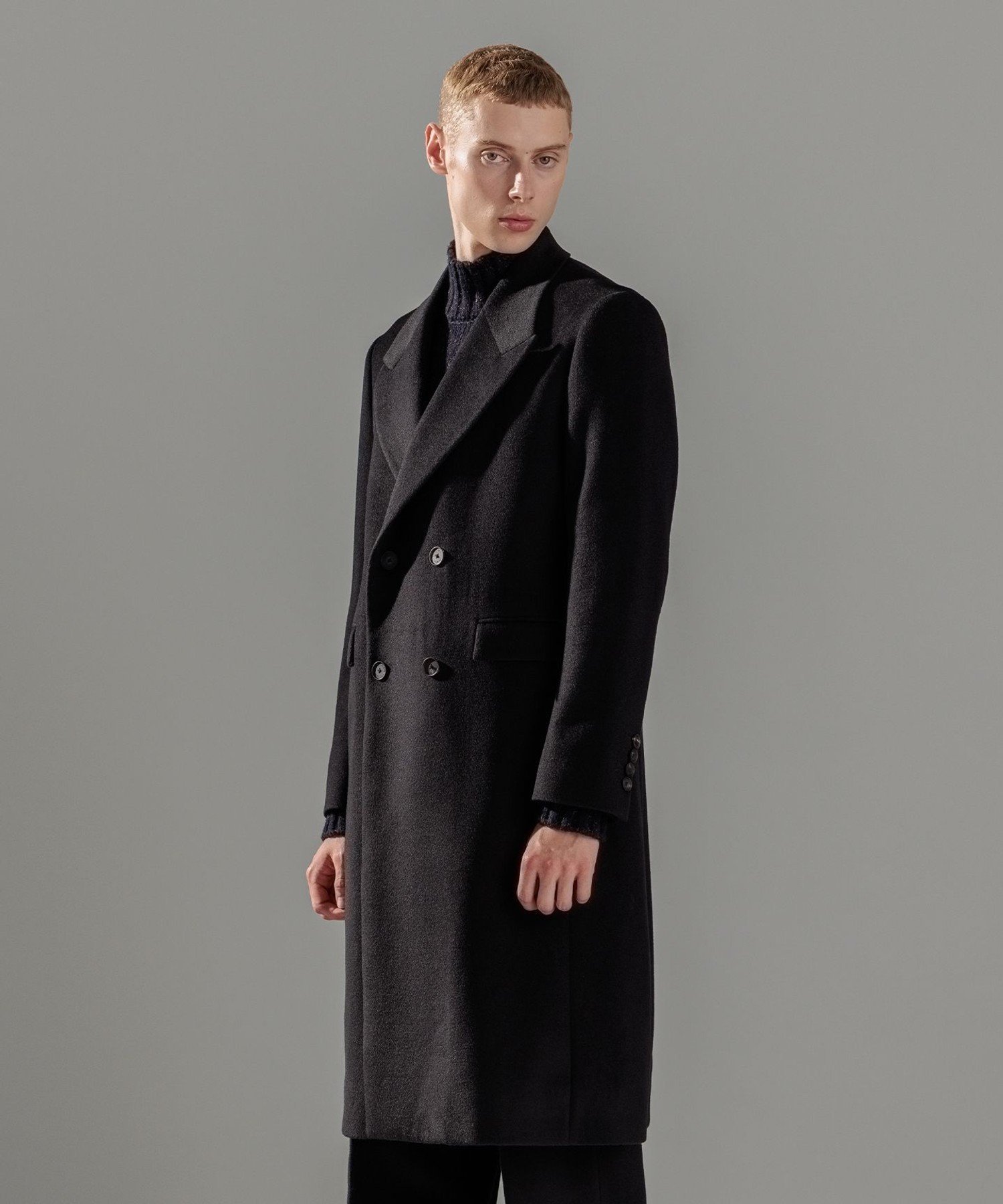 JOSEPH HOMME｜【WEB限定】グロッシーウール ダブルブレストチェスター