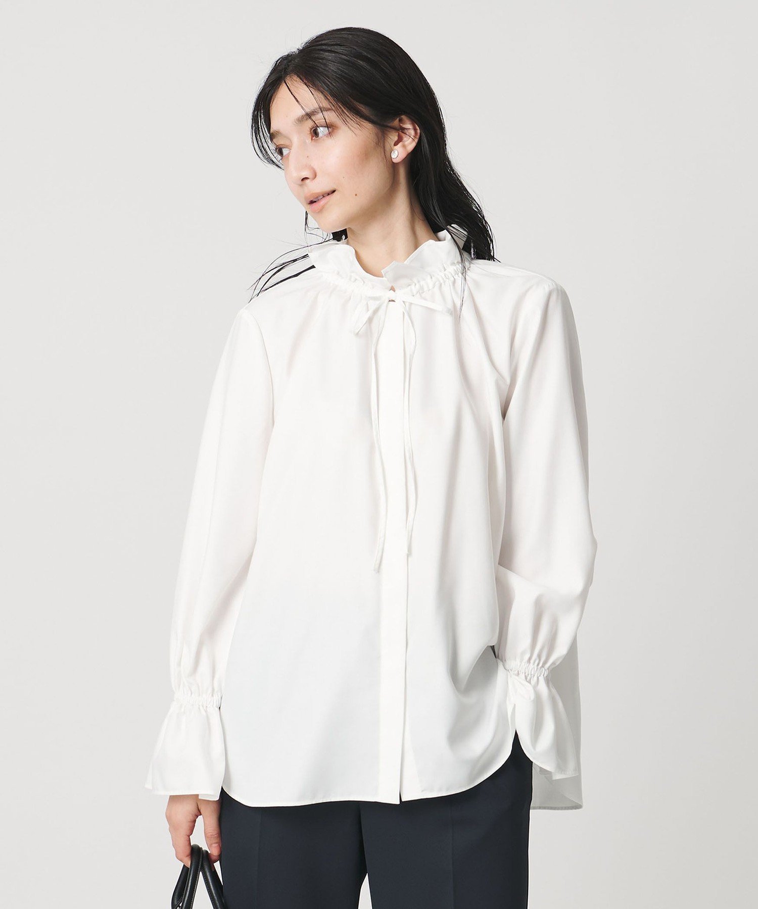 UNITED ARROWS｜フリルカラー フレアスリーブ ブラウス | Rakuten