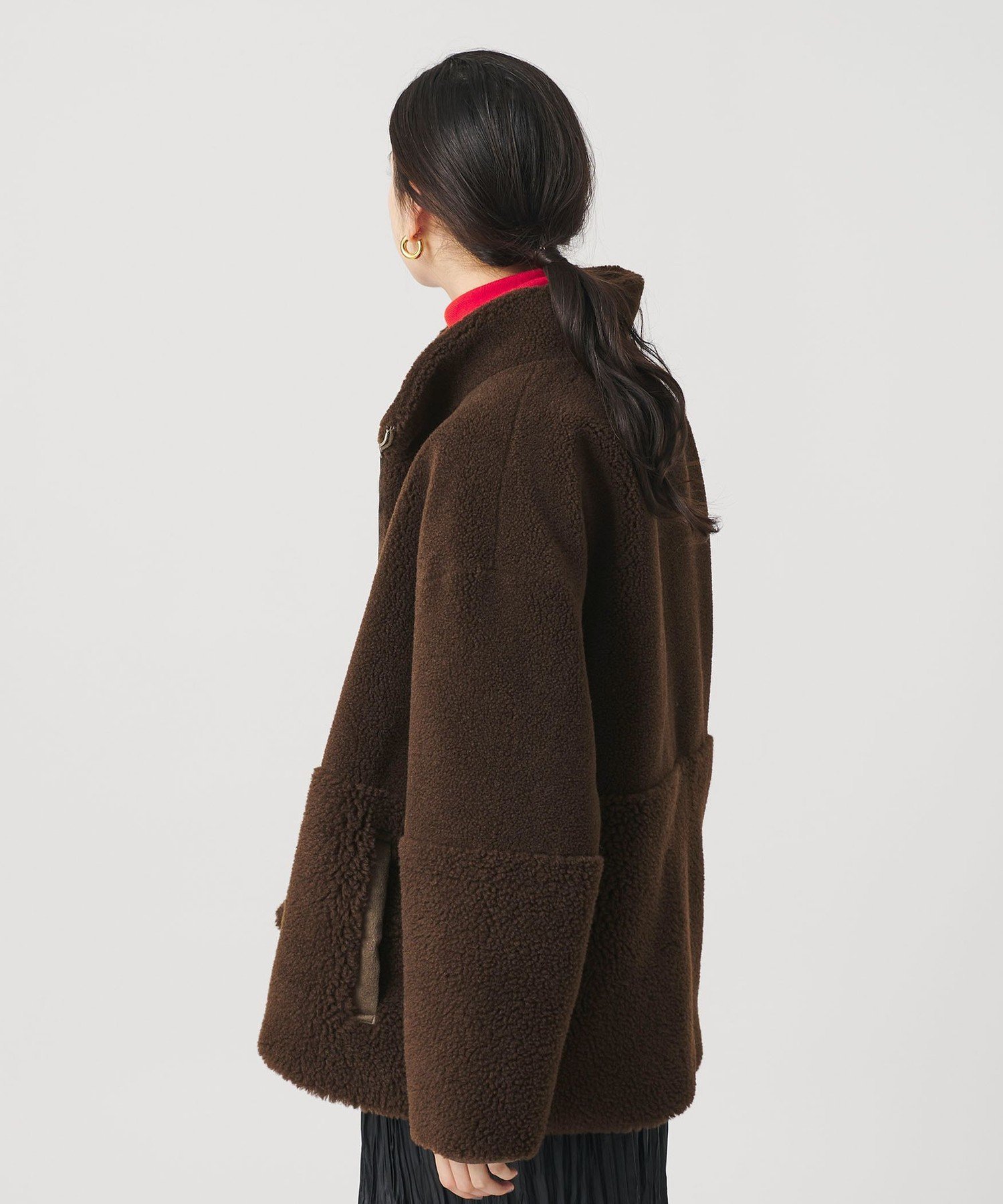 BEAUTY&YOUTH UNITED ARROWS｜ボア スタンドカラー ジップブルゾン