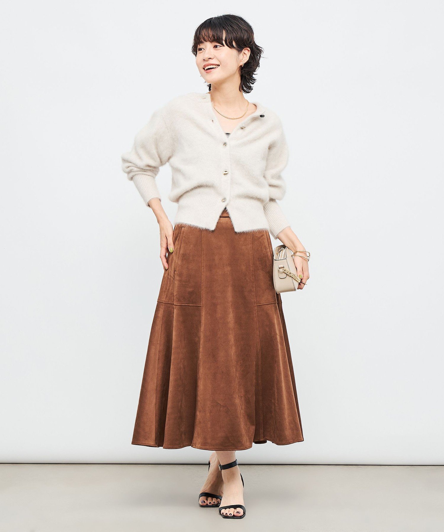 NOLLEY'S｜FOXカシミヤボックス袖2WAYカーディガン | Rakuten Fashion