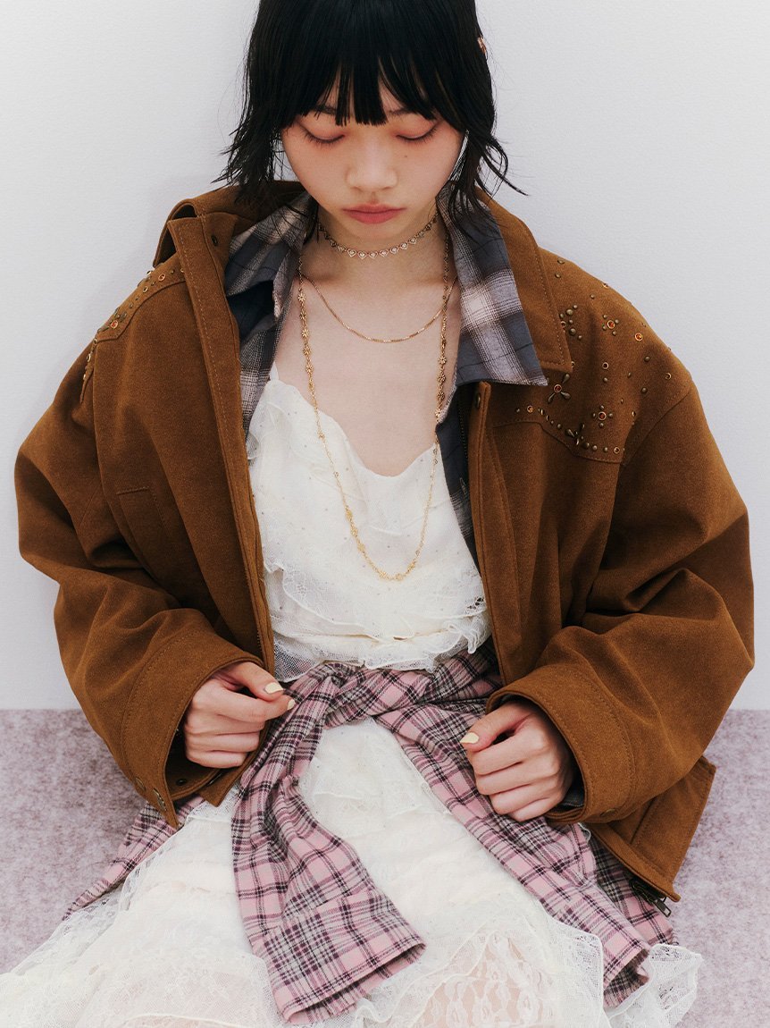 LILY BROWN｜【LILY BROWN ×ANNA SUI】バタフライスタッズブルゾン