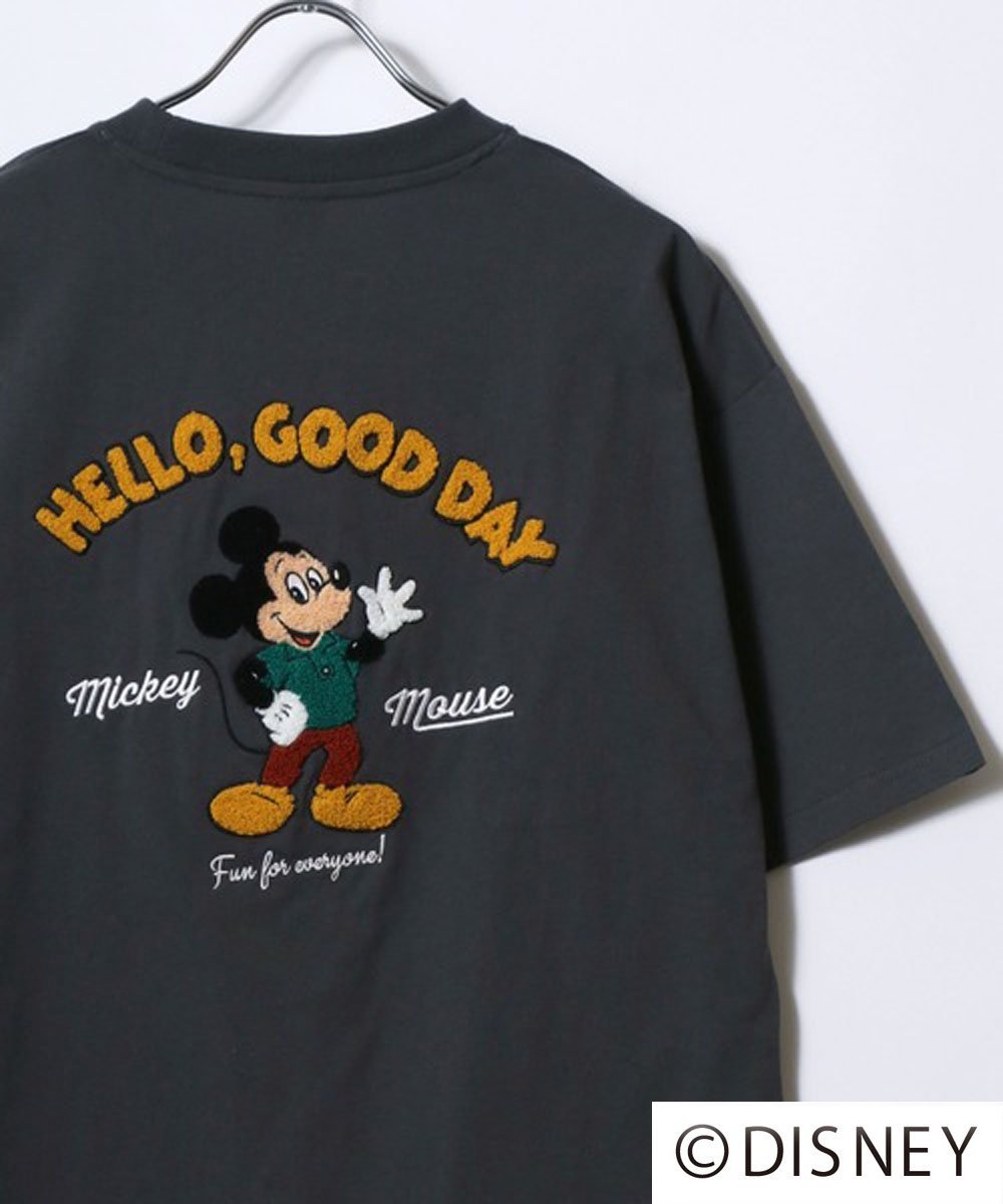 marukawa｜Disney ディズニー Tシャツ メンズ 半袖 刺繍 ティーシャツ