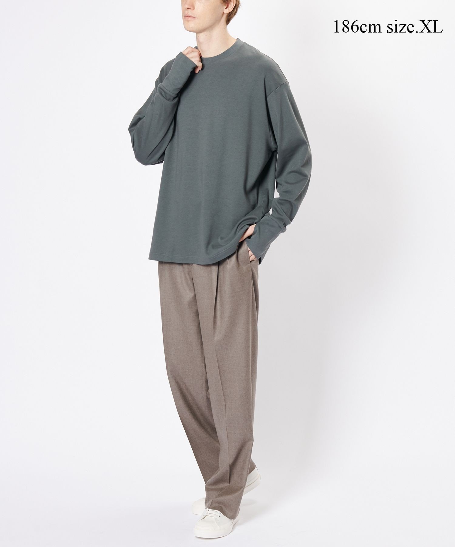 ADAM ET ROPE'｜【Hanes for BIOTOP】 Comfort Crew Neck Pullover