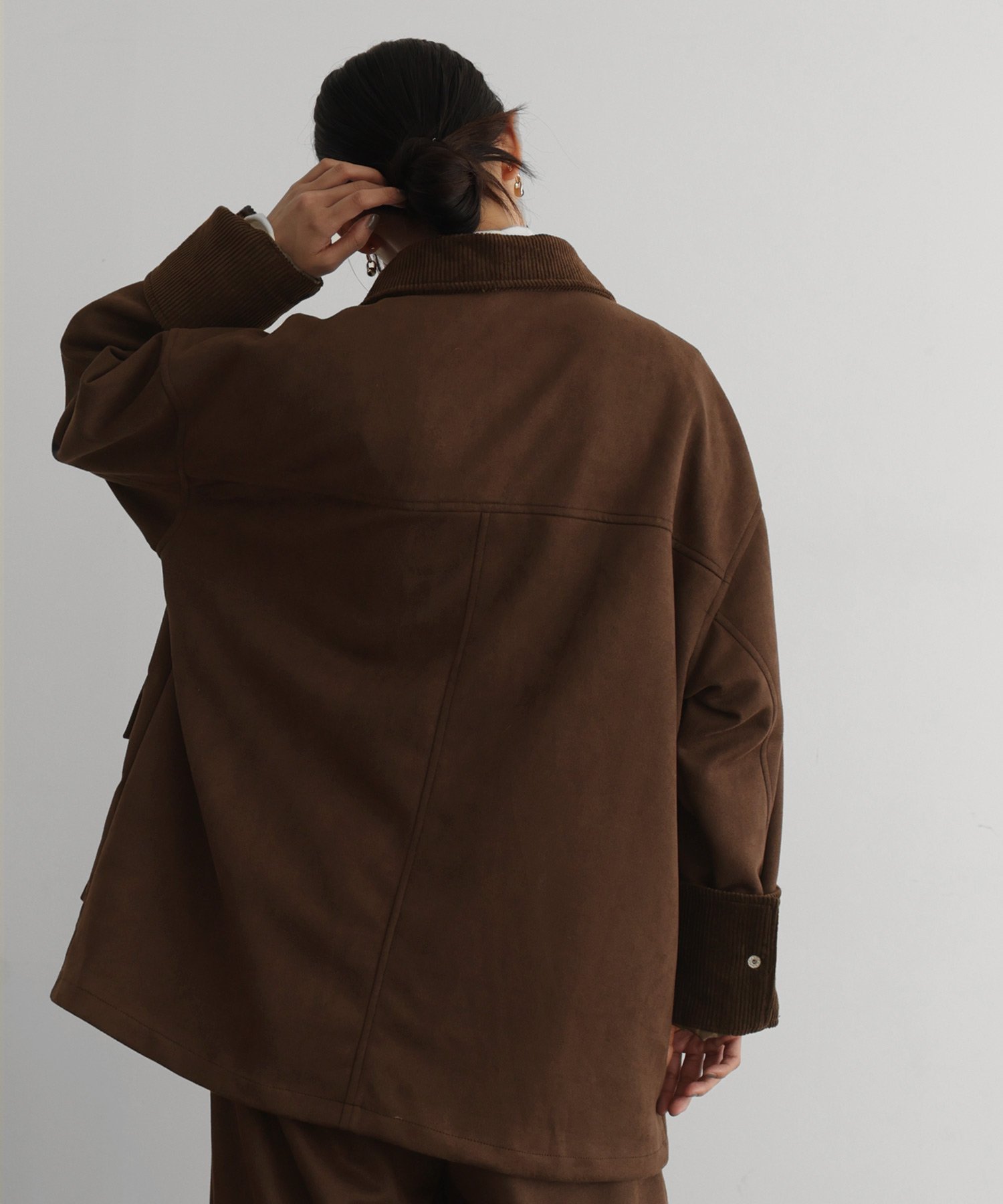 hellam｜フェイクスエードカバーオール | Rakuten Fashion(楽天
