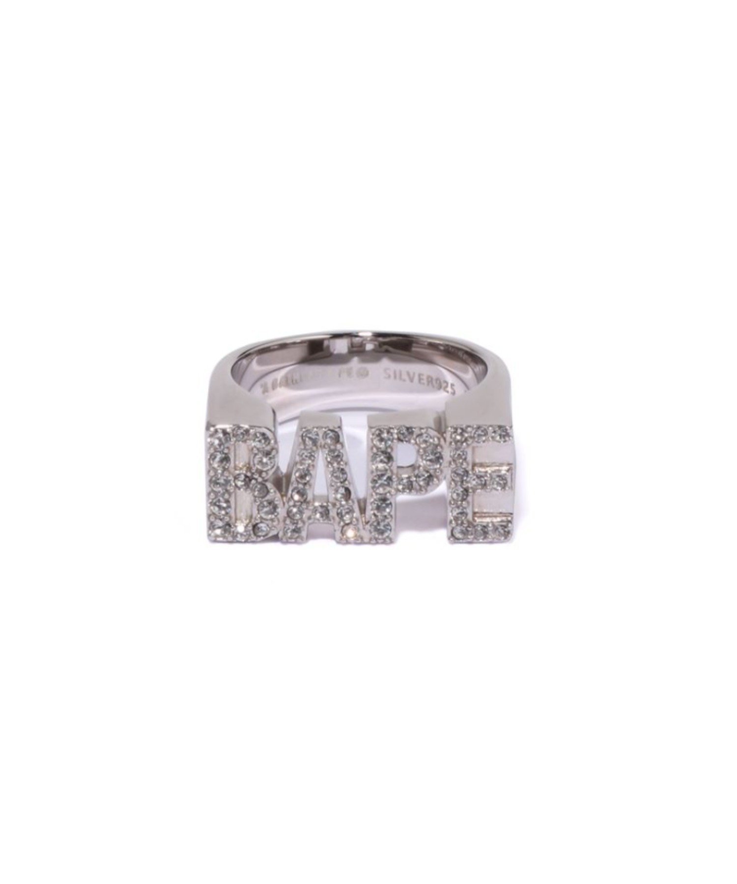 A BATHING APE｜BAPE LOGO RING W/ RHINESTONE | Rakuten Fashion(楽天